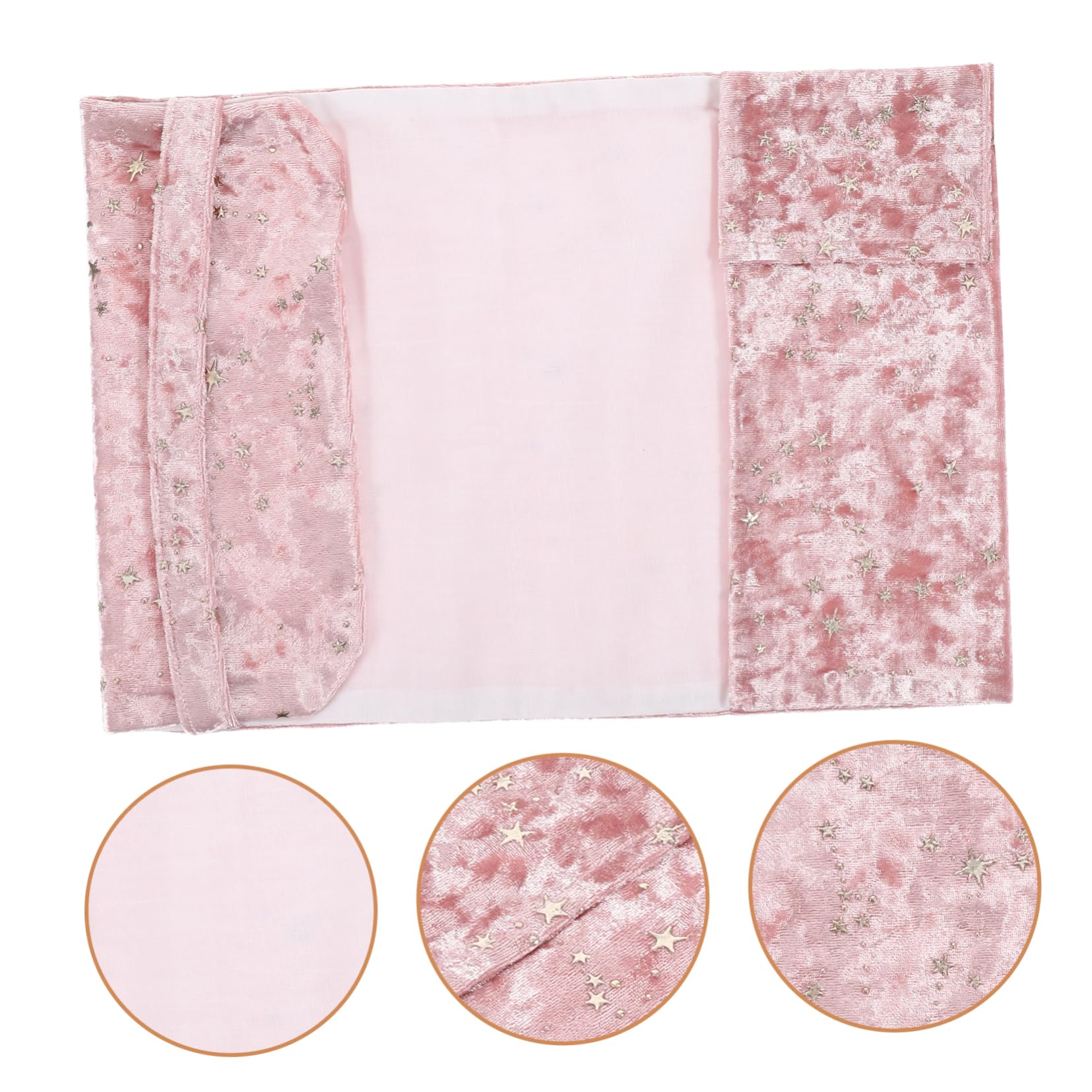 Housoutil 4 Piezas Funda de Libro Decorativa para Protección de Libros Chic Mano Color Rosa Duradero para y
