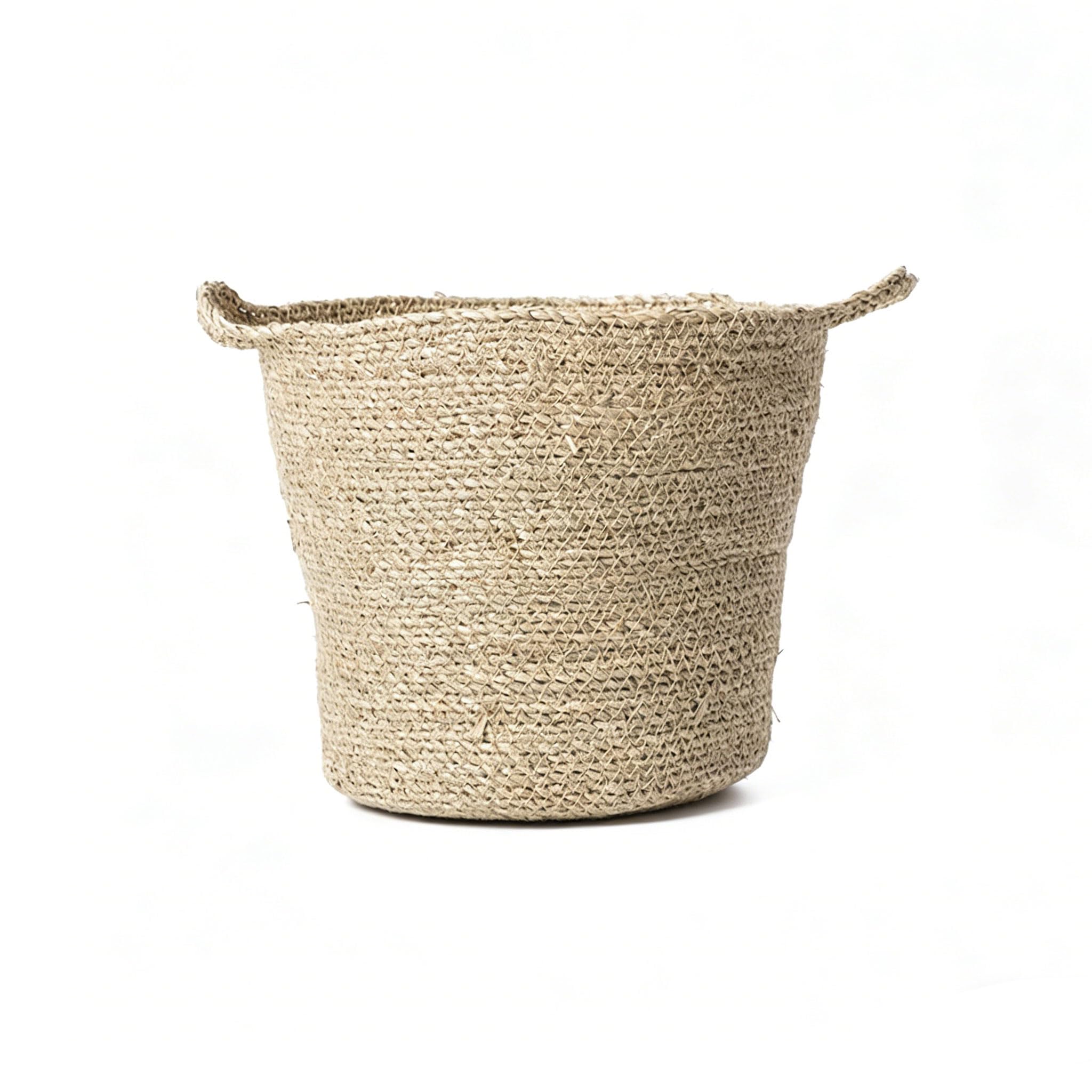 YDJIANCAI 1 Pcs Seagrass Indoor Planter With Plastic Lining, Woven Wicker Basket For Plants And Flowers, Rustic Flowerpot Cover, Natural Plant Container For Home Decor(Size:Large)