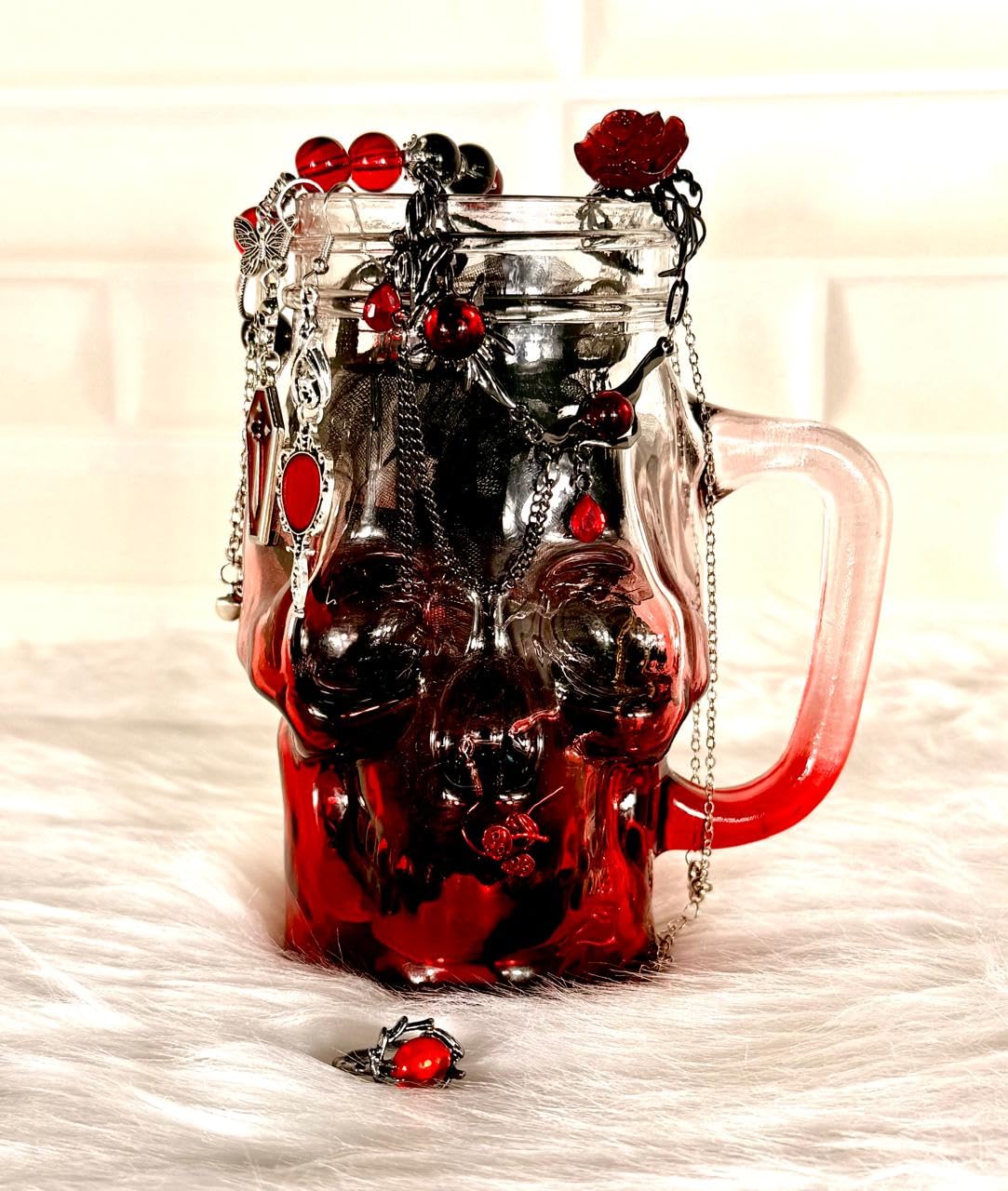 Mystery Jewellery Jar for Women 20-25 Pcs– Ocean Theme & 30-35 Pcs- Gothic Theme | Surprise Mix of Rings, Necklaces, Earrings, Bracelets & More (Gothic)