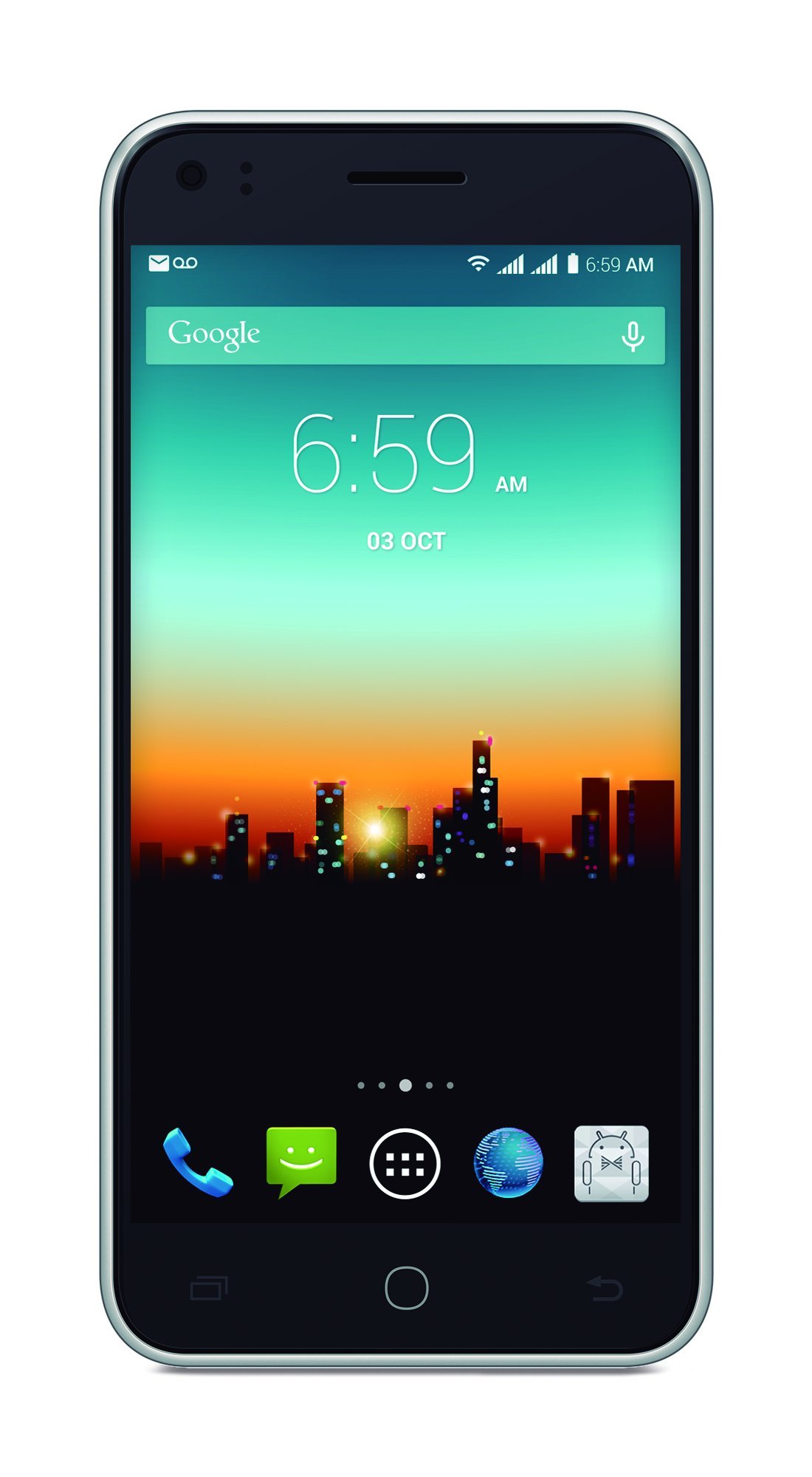 ICON Android Unlocked Dual SIM 5.0” GSM Smartphone with Soft Metallic Design, Full-Sized Display, 5MP Camera and 4GB of Storage (Model # S510 Space Gray)