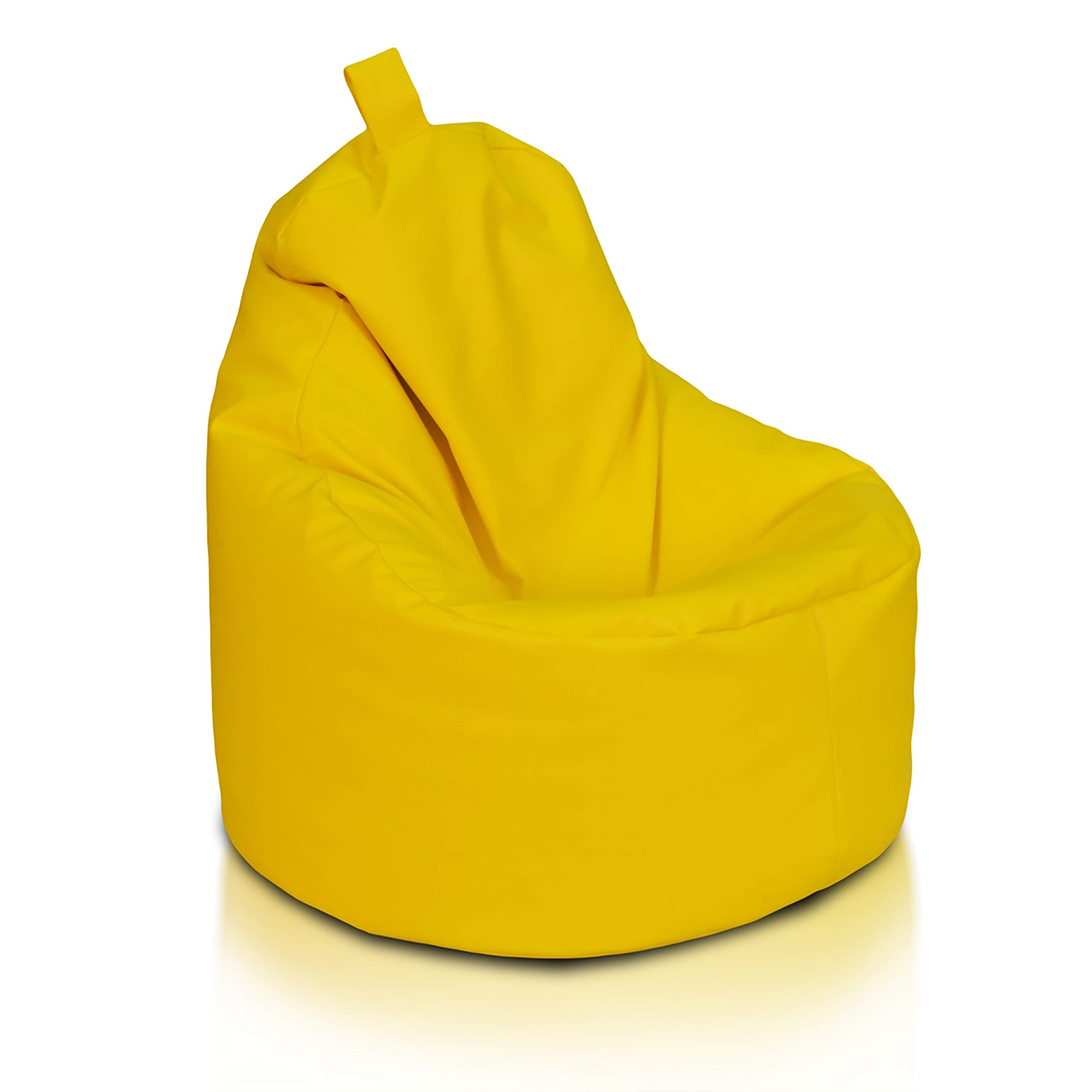 Ecopuf Yoko - Pouf en Cuir synthétique avec Fermeture éclair Anti-Perte