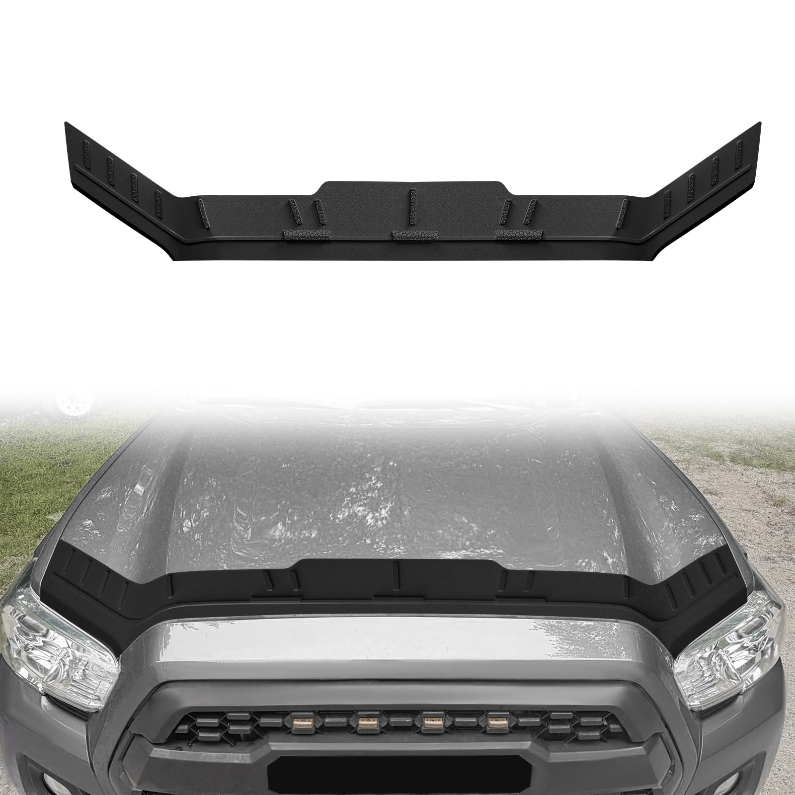 TripleAliners Hood Bug Deflector Protector for 2016-2023 Toyota Tacoma