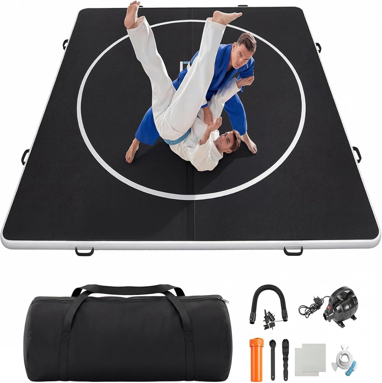 Tappeto Grappling 10FT (3 X 3M), Materassino BJJ Gonfiabile