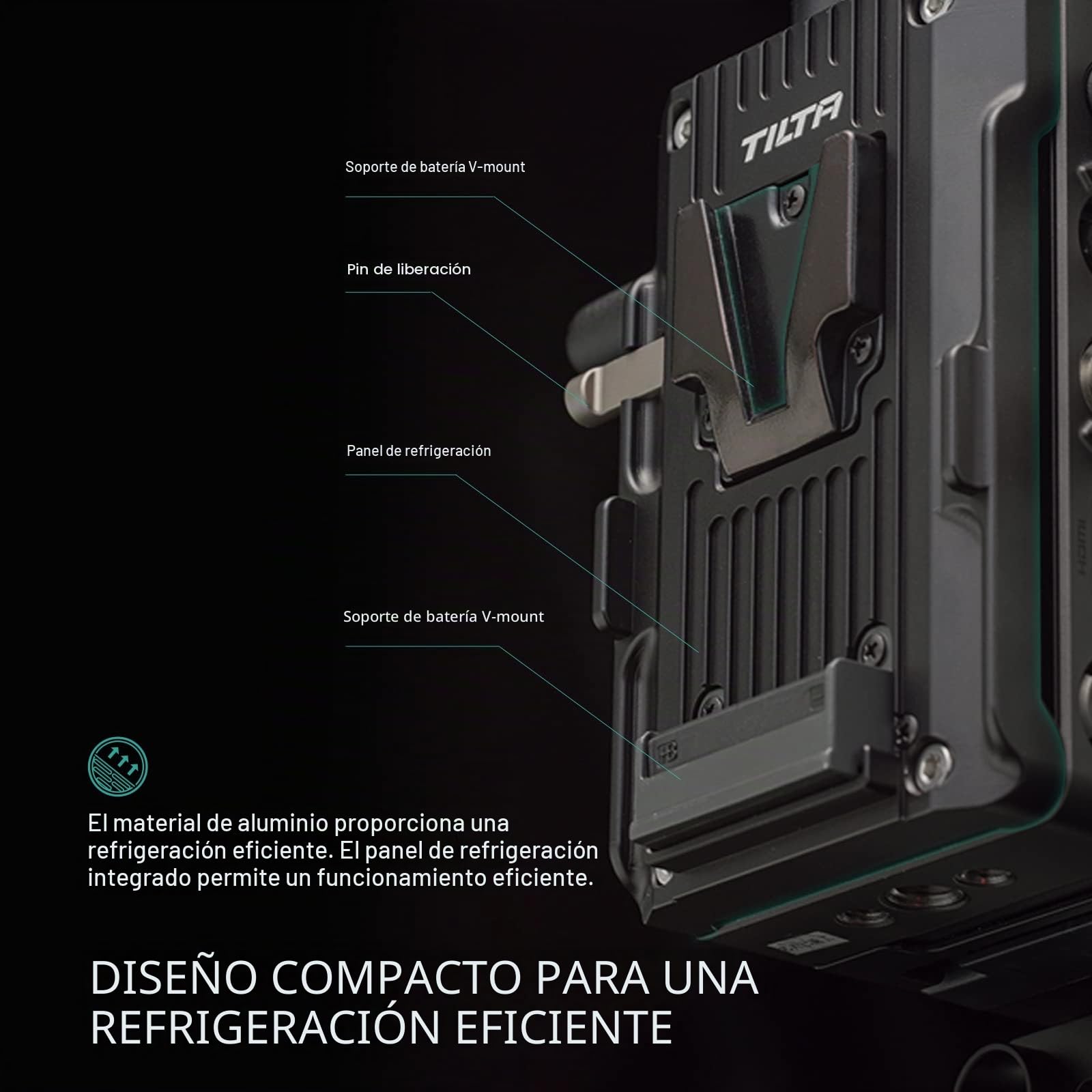 Tilta Power Supply Module Módulo de Fuente de alimentación para dji Video Transmisor Camera Accesorios Kit de fabricación de Video-V Mount TGA-DVT-V