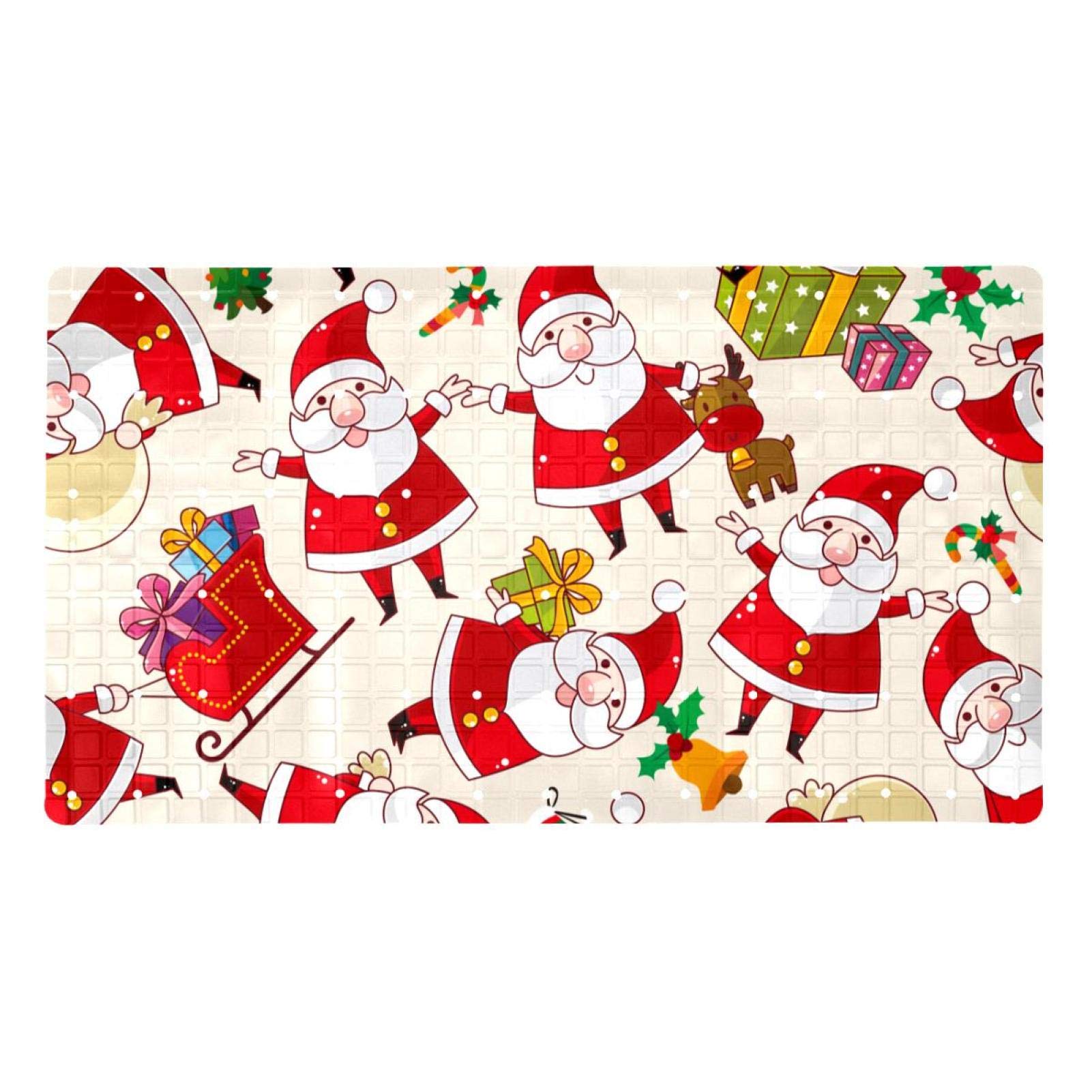 Alfombrilla de baño de Santa Claus que evita resbalones en duchas familiares