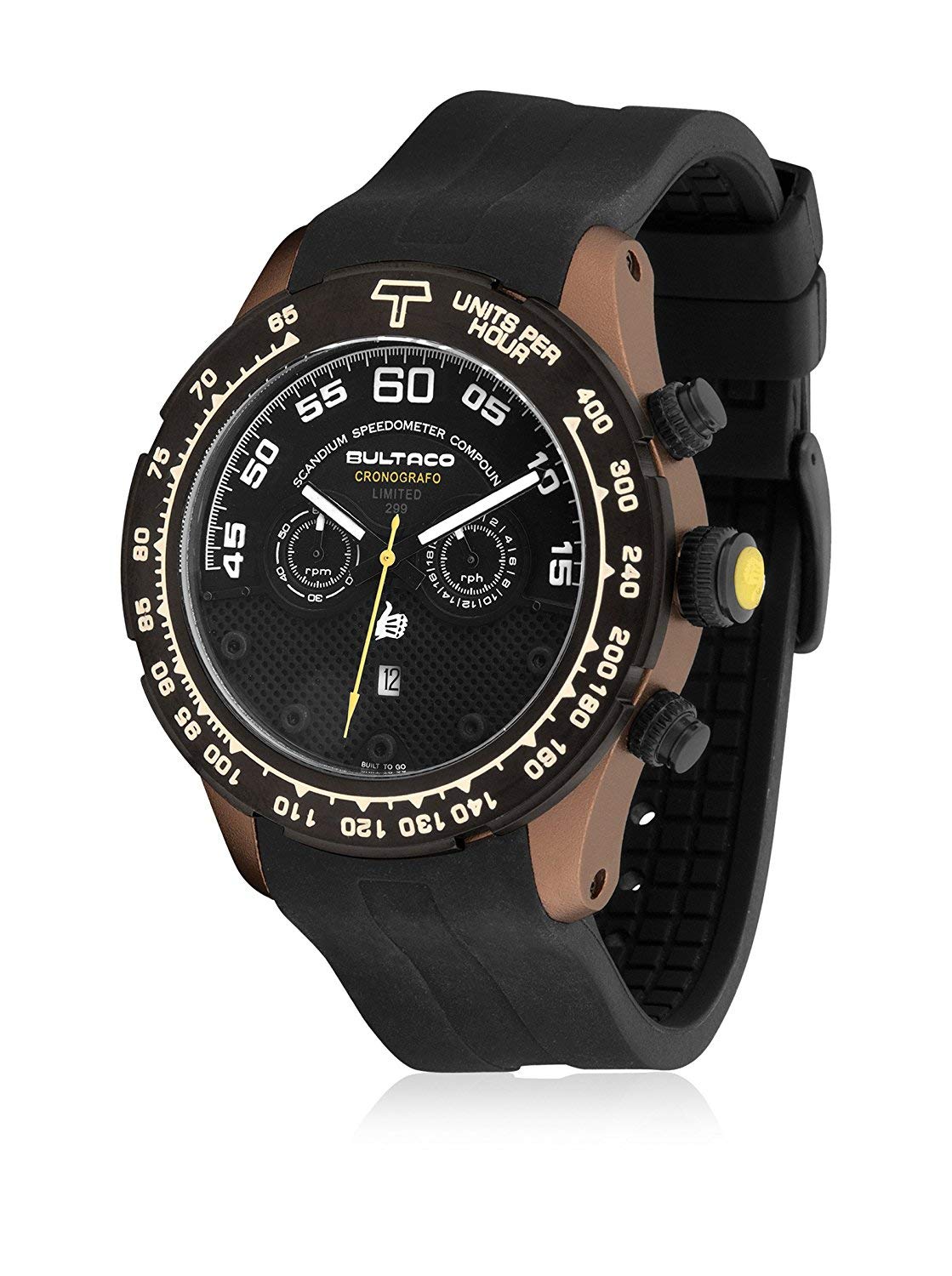 Bultaco Men Chronograph Japanese Automatic Watch H1SC48C-SB1