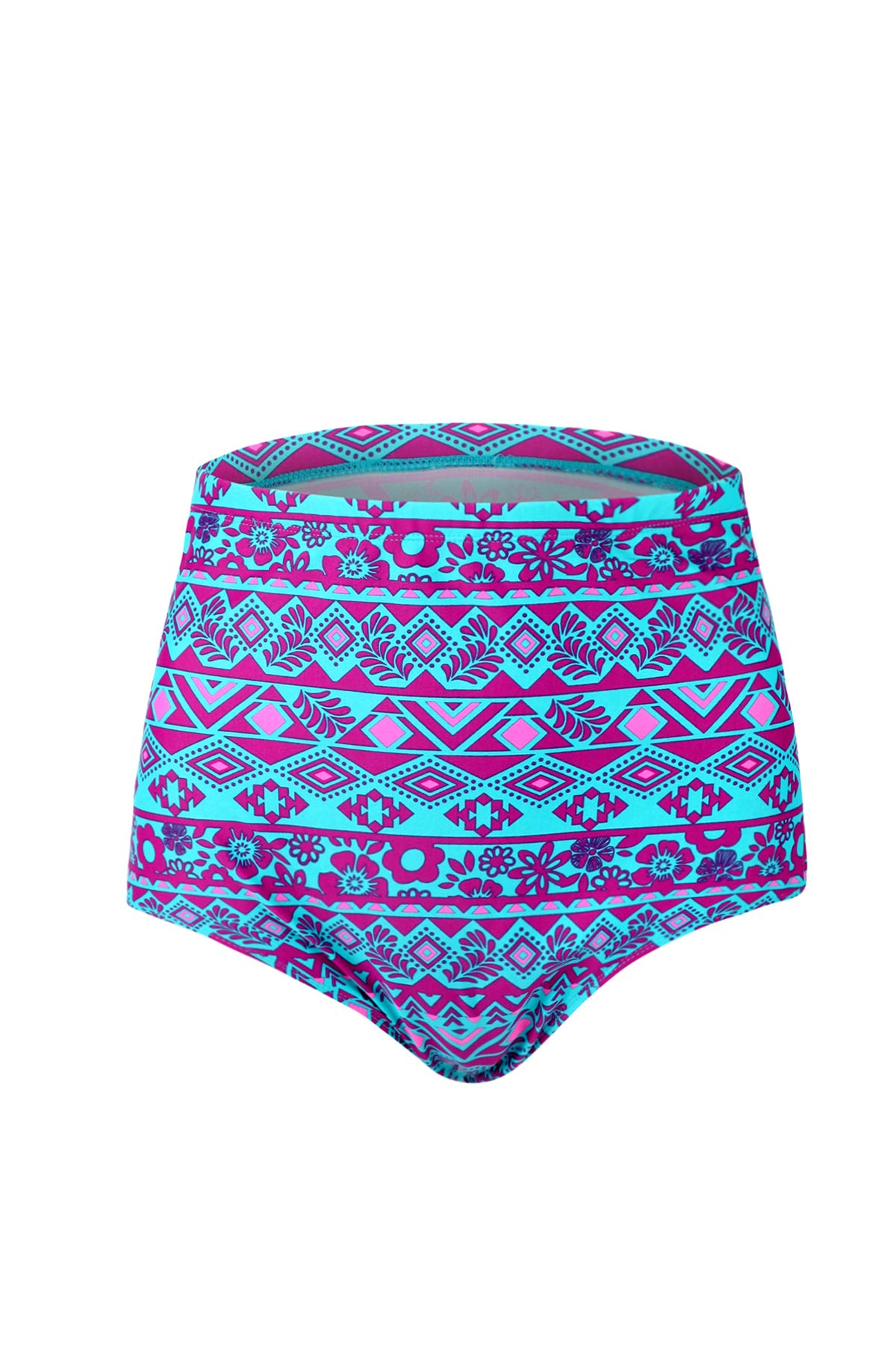 JINXUEER Women's Plus-Size High Waist Bikini Tankini Swimsuit Bottoms Vintage Swimwear