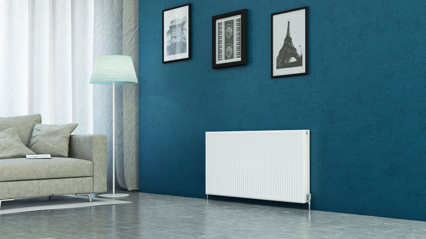 K-Rad Kompact Type 21 Double Panel Single Convector Radiator H600mm x  W1300mm White : Amazon.co.uk
