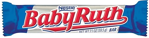 Baby Ruth Barra de chocolate con leche, barras de 2.1 onzas (paquete de 48)