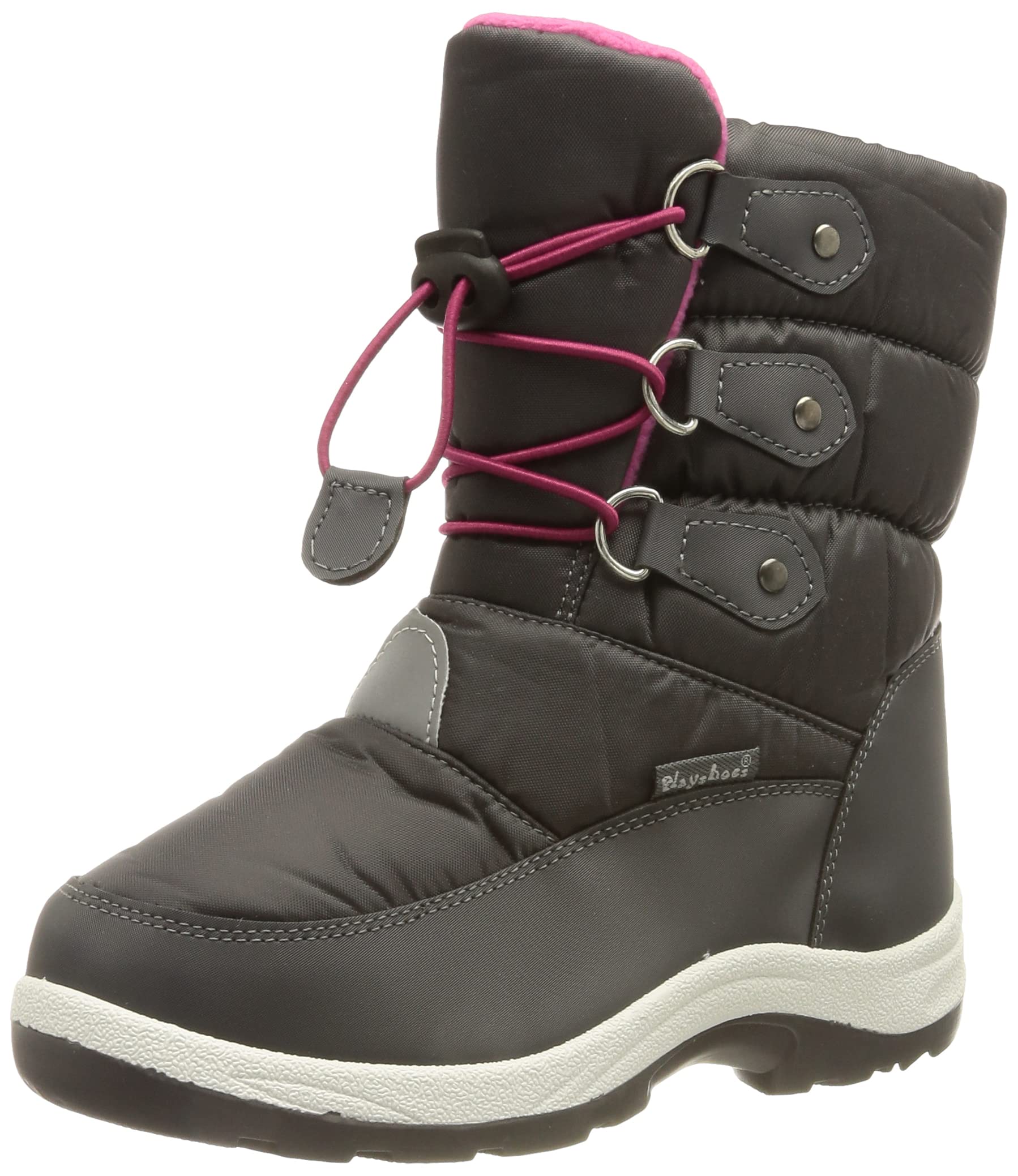 Playshoes Winter-Bootie zum Schnüren, Snow Boot, pink,