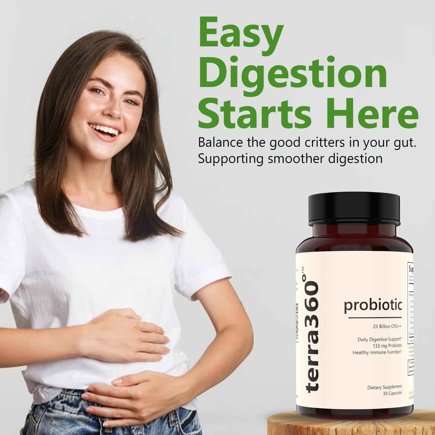 Womens Probiotic - 23 Billion CFU++, Probiotic Capsules for Gut Health for Men, Enhanced Daily Immune Support - probiotics for Women - 30 Capsules