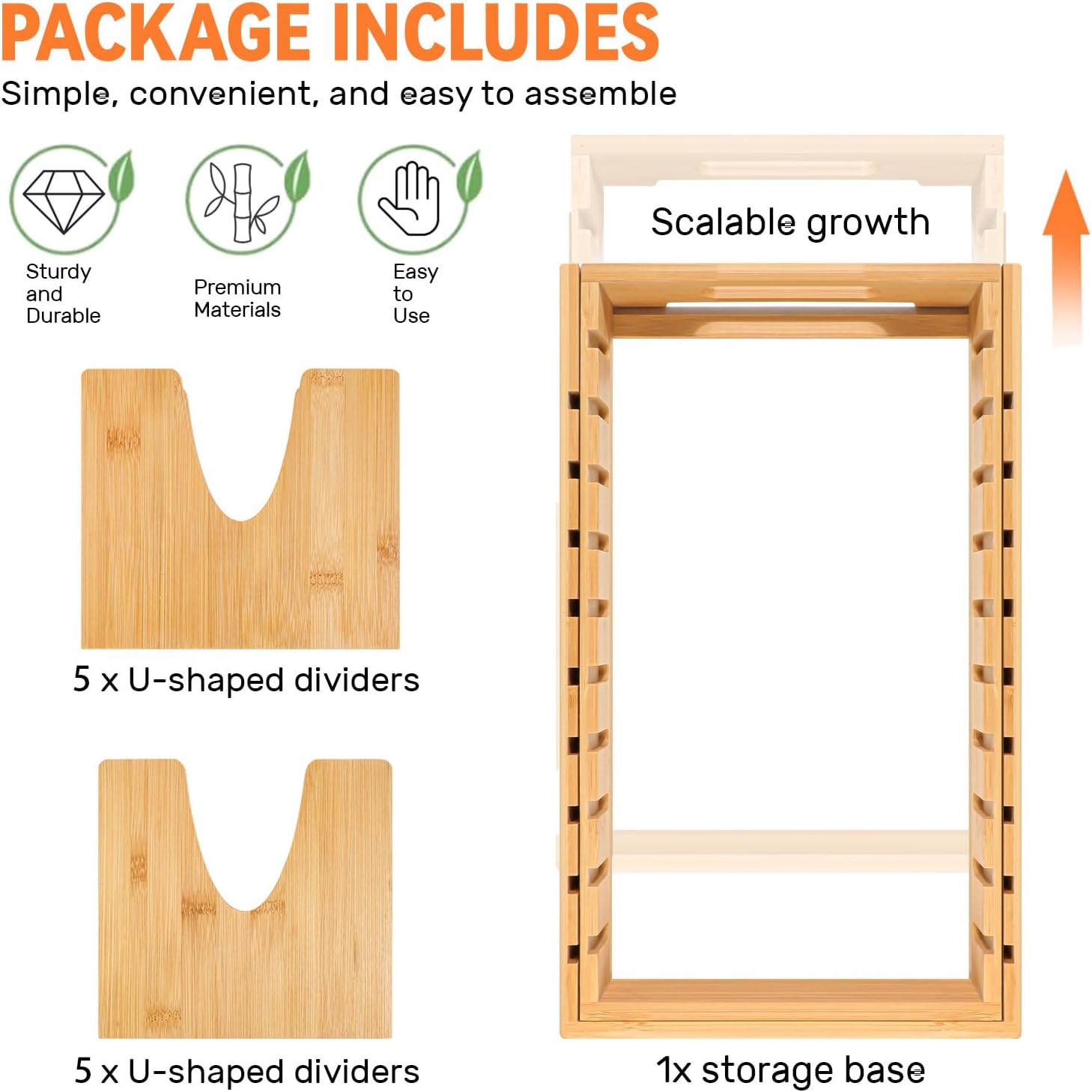 Pot and Pan Organizer for Under Cabinet, Expandable Pot Lid Organizer with 10 Adjustable Dividers, For Kitchen Cabinet Organizers and Storage