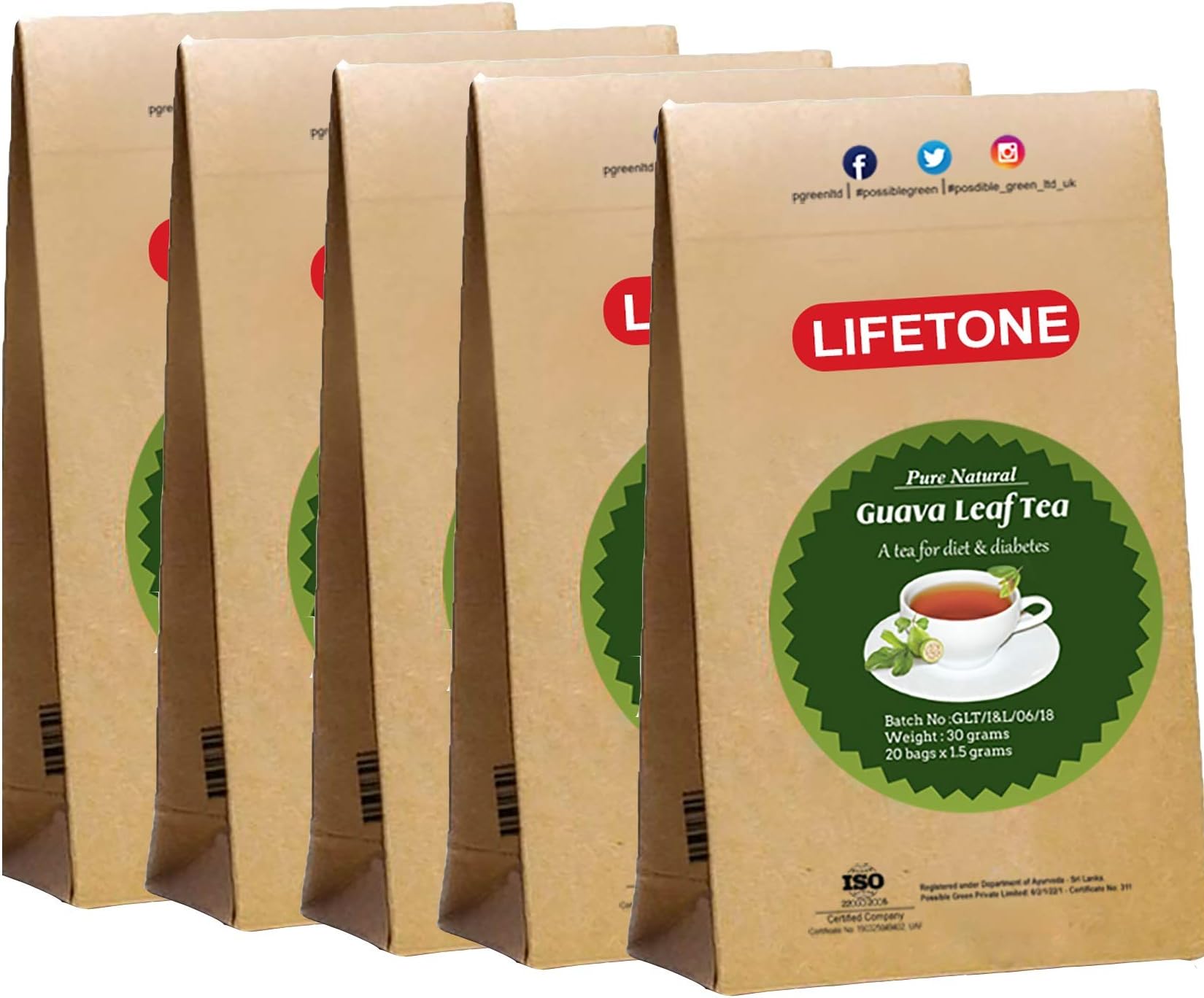 Guava Leaf Tea | Immunity Booster | Detox Tea (100 Teabags)
