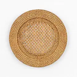 kit com 6 Sousplat em Rattan Bahali 32cm