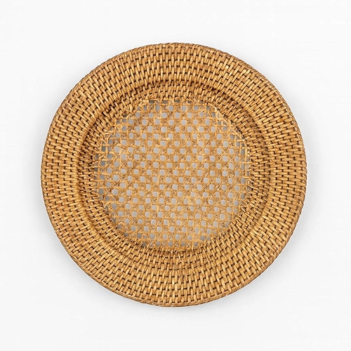 kit com 6 Sousplat em Rattan Bahali 32cm