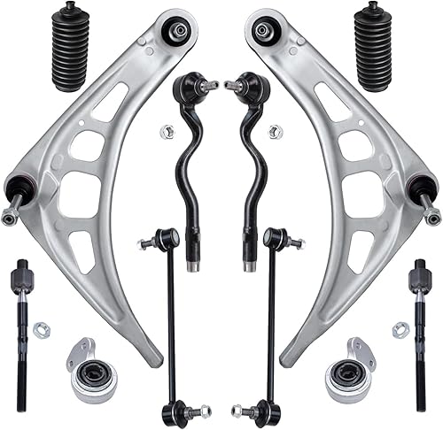 Miniatura 96 de Detroit Axle - Kit de suspensión delantera 2WD para Ford F-150 2004-2005, 2 brazos de control superiores, 2 rótulas inferiores, 2 barras