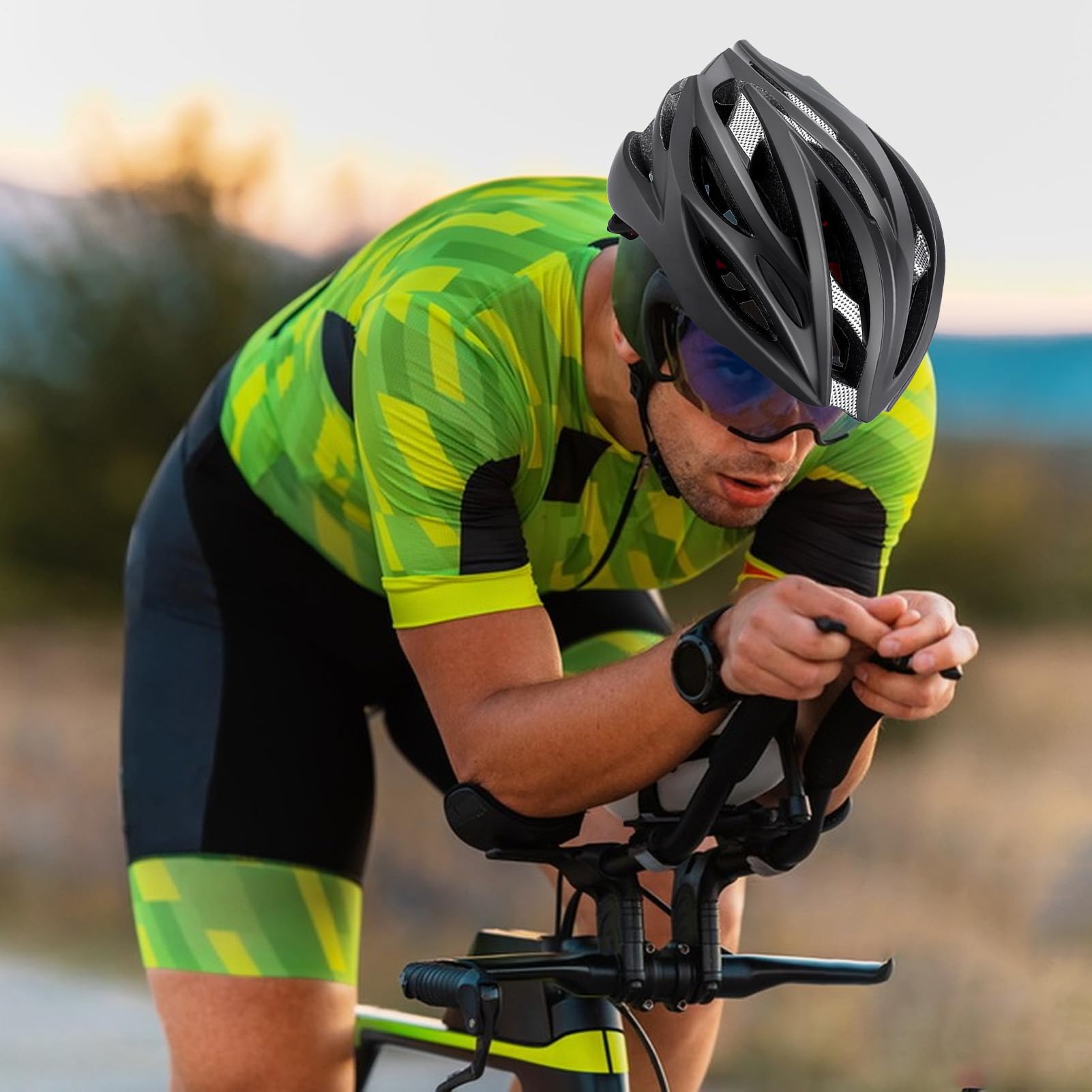 Bezpieczna czapka rowerowa, wentylowana czapka motocyklowa, wygodny ochraniacz, oddychające, akcesoria rowerowe do uprawiania sportu, podróży, na zewnątrz, dla mężczyzn i kobiet