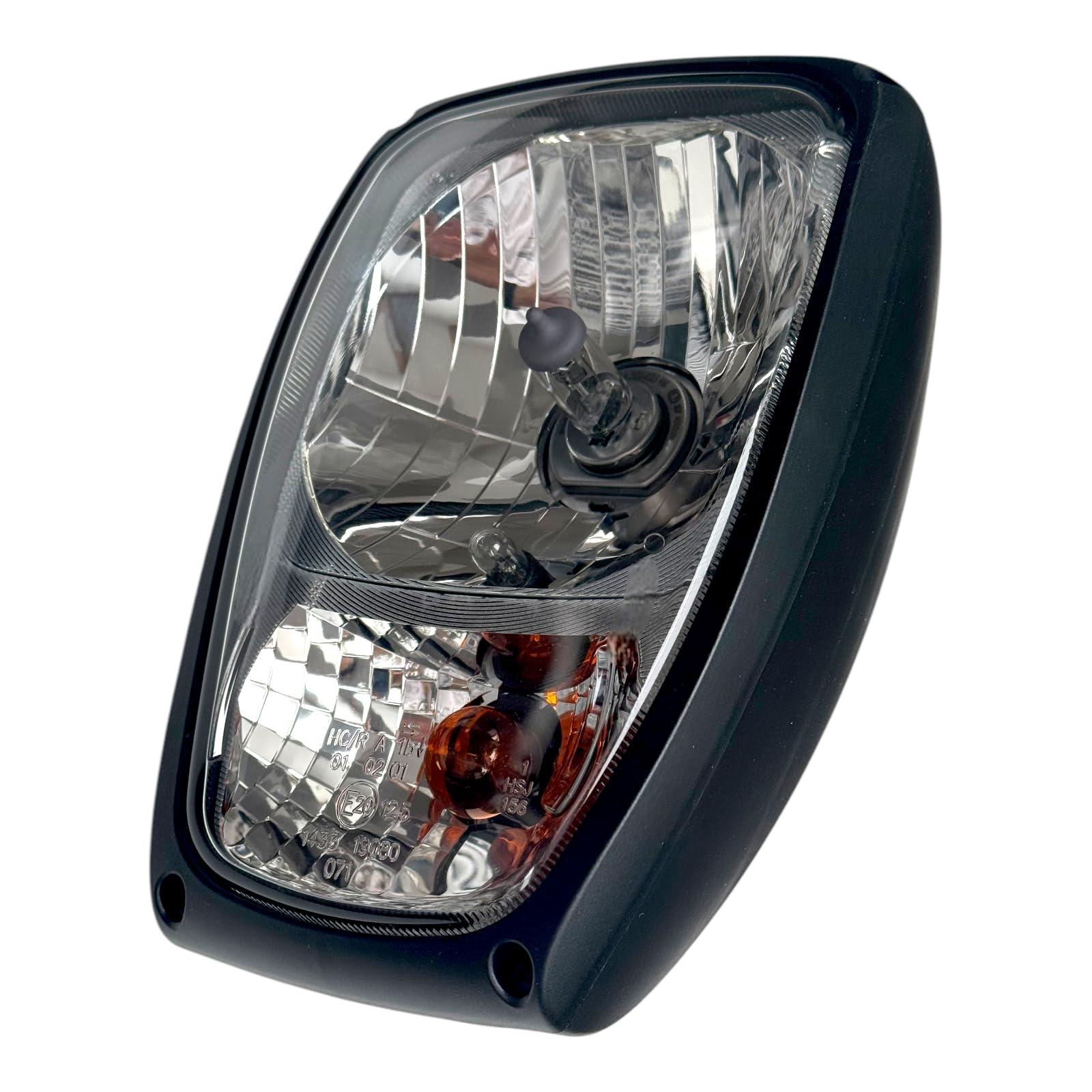 2 faros halógenos para cargadoras de ruedas, excavadoras, maquinaria de construcción (alemán DT04-6Pl universal, con bombillas de 12 V)