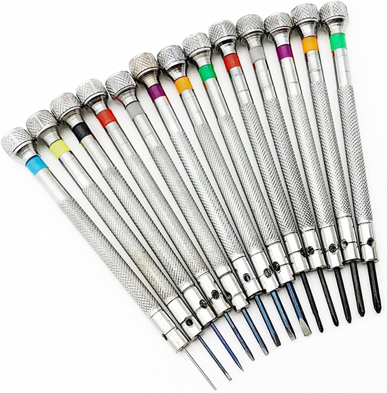13 szt. 0,6 mm-2,0 mm zegarmistrzowie wielofunkcyjny precyzyjny zestaw śrubokrętów do zegarków okulary płaskie ostrze otwieranie narzędzie naprawcze zestaw narzędzi naprawczych/30337