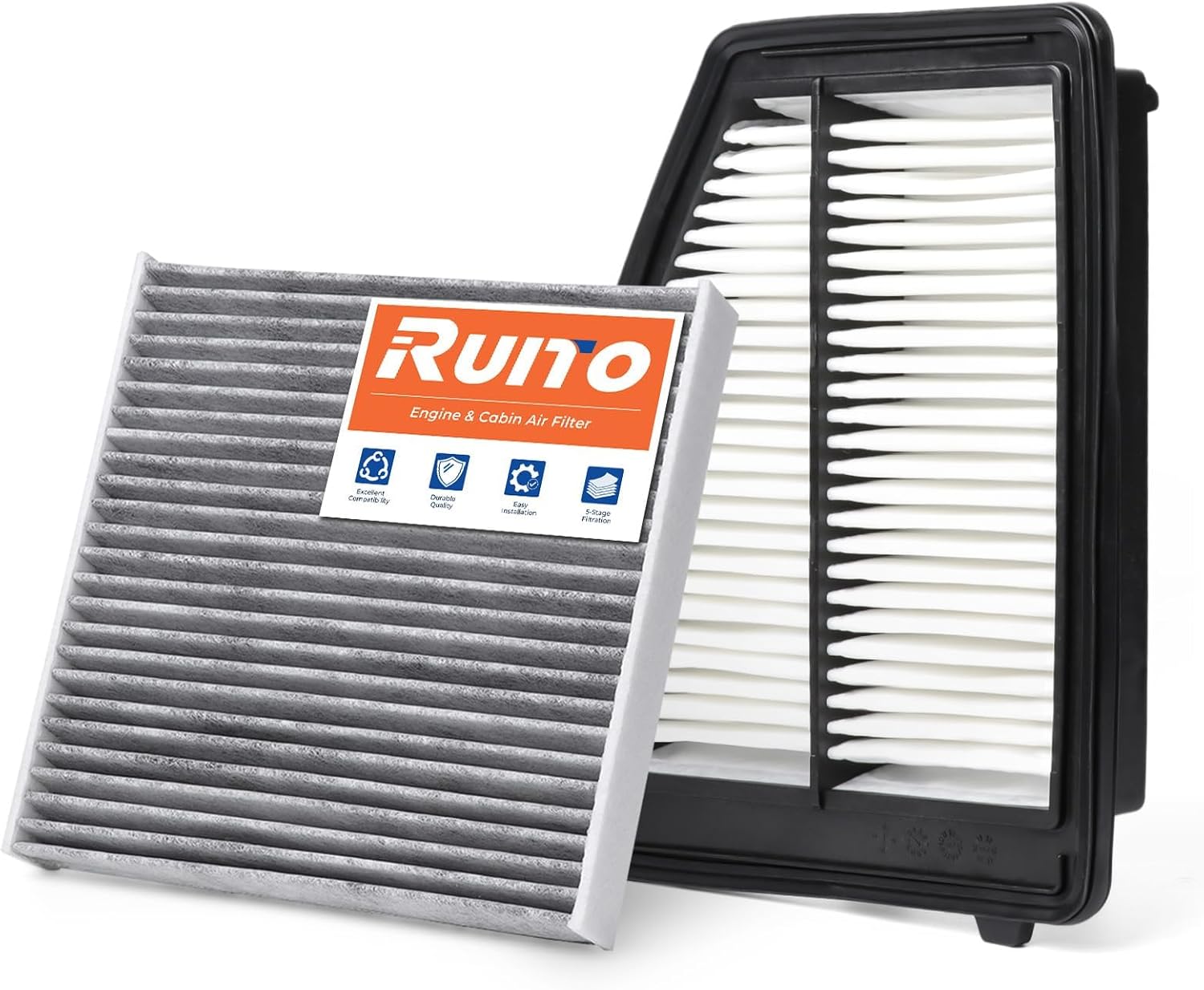 Cabin Engine Air Filter Kit Fits 2013-2015 ILX, 2012-2015 CIVIC