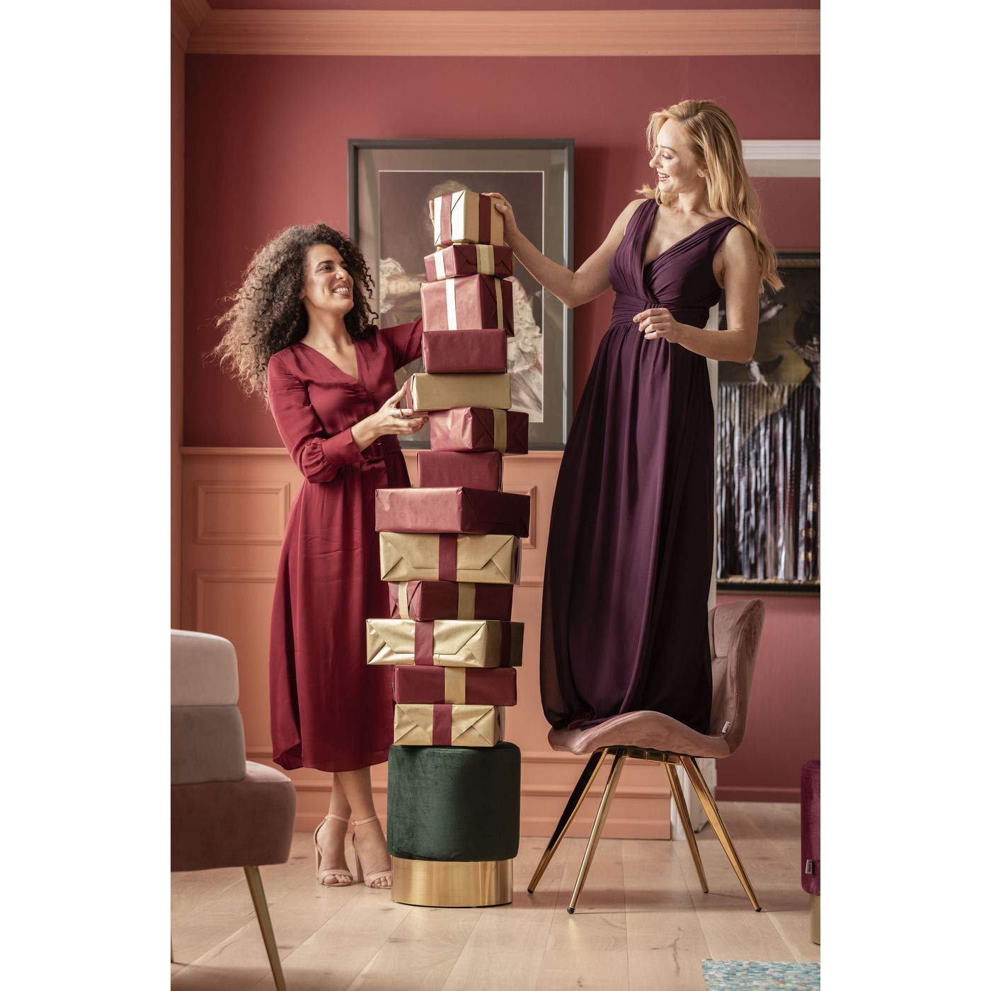 KARE カレ スツール チェリー ローズ 直径35cm 高さ42cm 送料込み Amazon.co.jp: KARE（カレ）スツール、チェリー、ダークグリーン