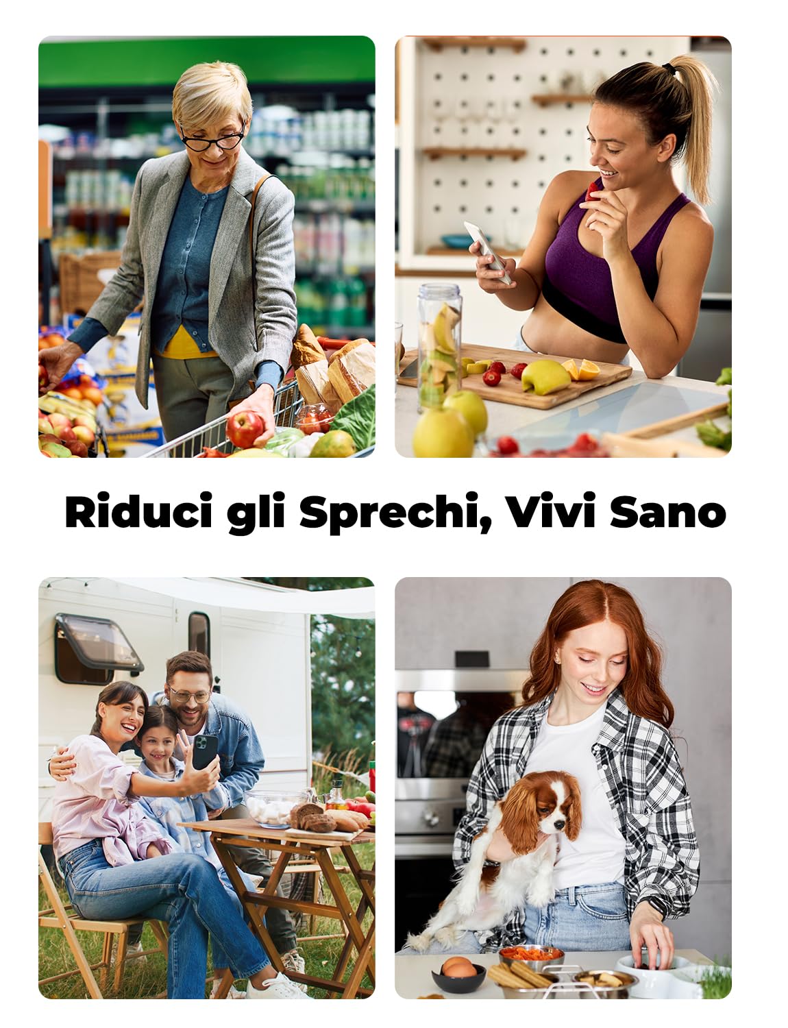 Macchina Sottovuoto Alimenti Professionale con Tubo/Taglierina Interna/Custodia Borsa, Secco/Umido/Delicato, con 40 Sacchetti Sottovuoto e 1 Rotoli 28x600cm