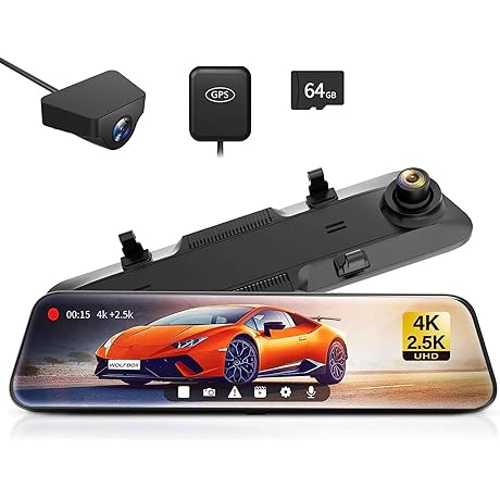 WOLFBOX G900 Smart Mirror Dash Cam – Enhanced Driving Safety