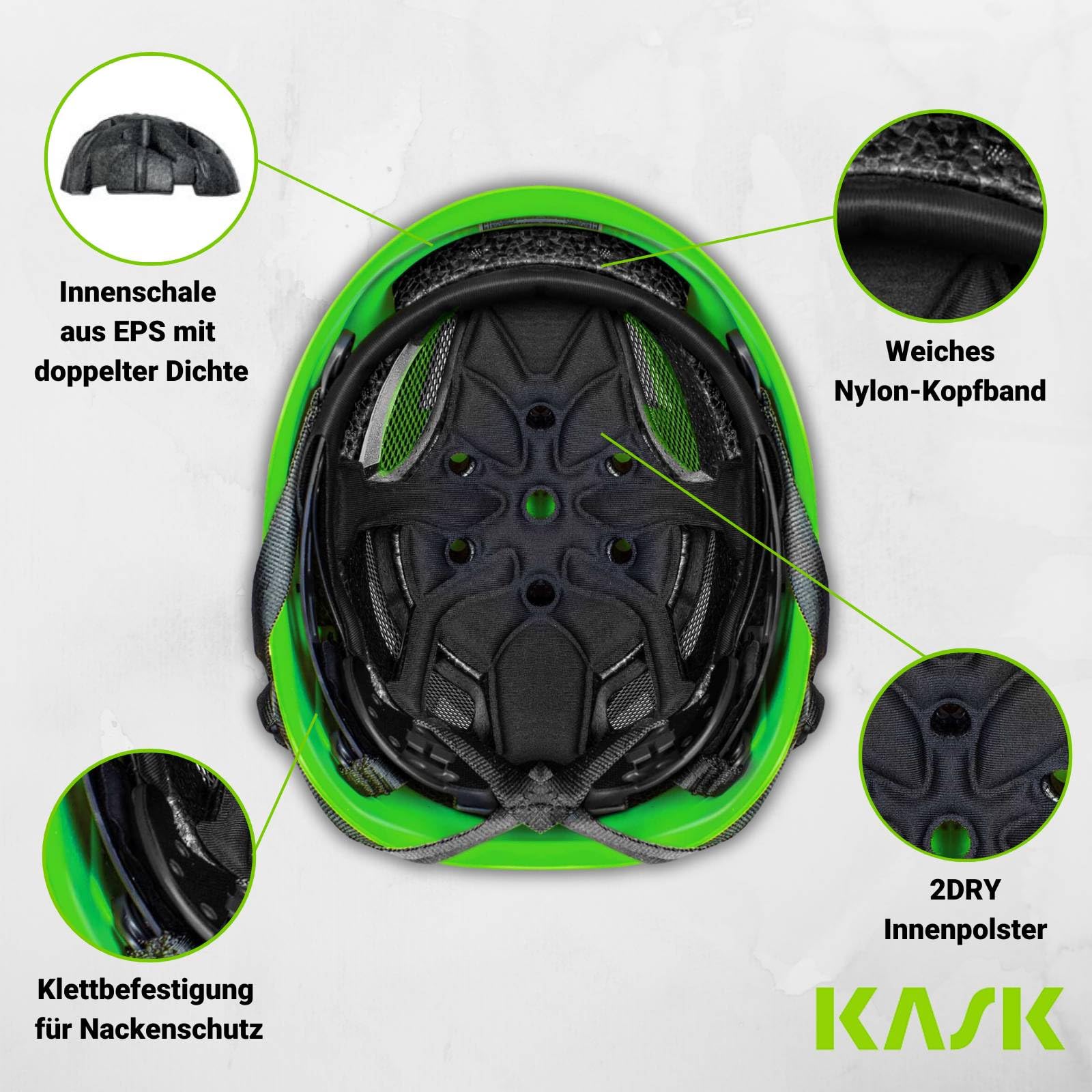 KASK Superplasma PL HiViz 2.0 kask ochronny, kask do wspinaczki górskiej, rozmiar 51-62 cm, uniwersalny, regulowany