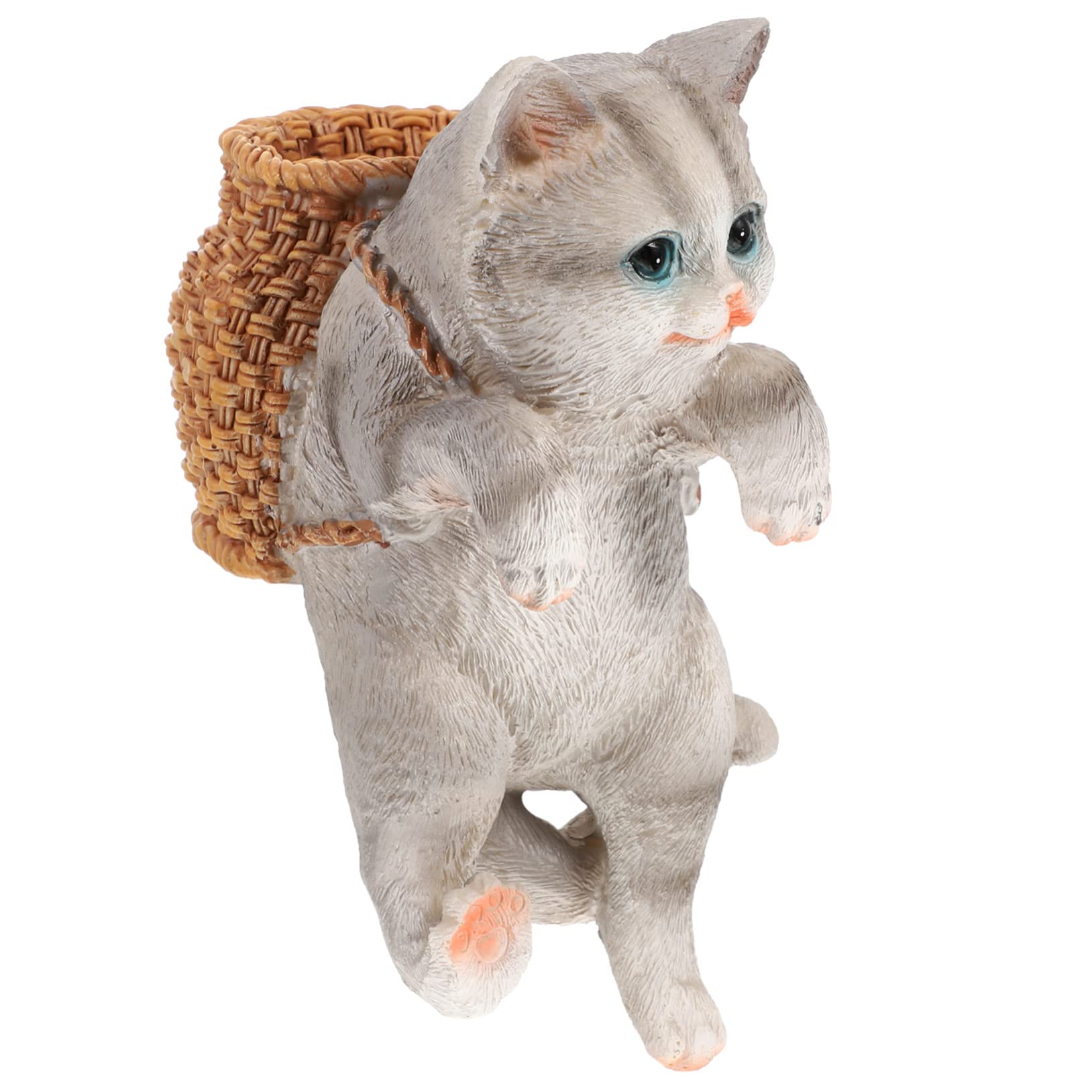 Happyyami 3piezas Figurita De Gato Colgante para Acuario Adorno Decorativo De Pequeño para Peceras Accesorio De Acuario Modelo De Gato Simulado