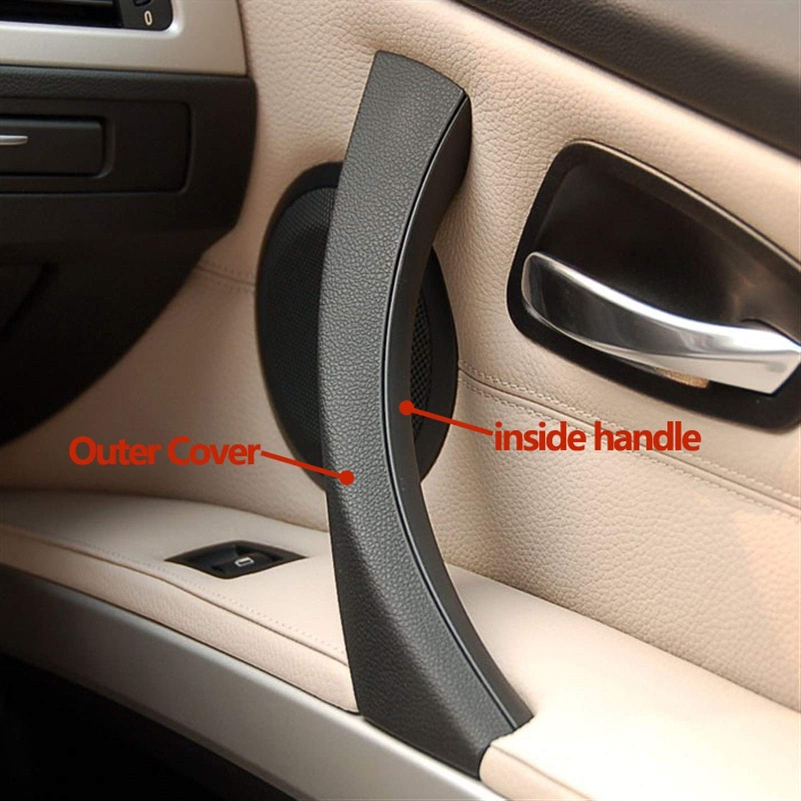 ABS LHD RHD jakość drzwi wewnętrzne wewnętrzny uchwyt do holowania z wykończeniem ABS, dla BMW, dla serii 3 E90 E91 E92 316 318 320 325 328i 2004-2012