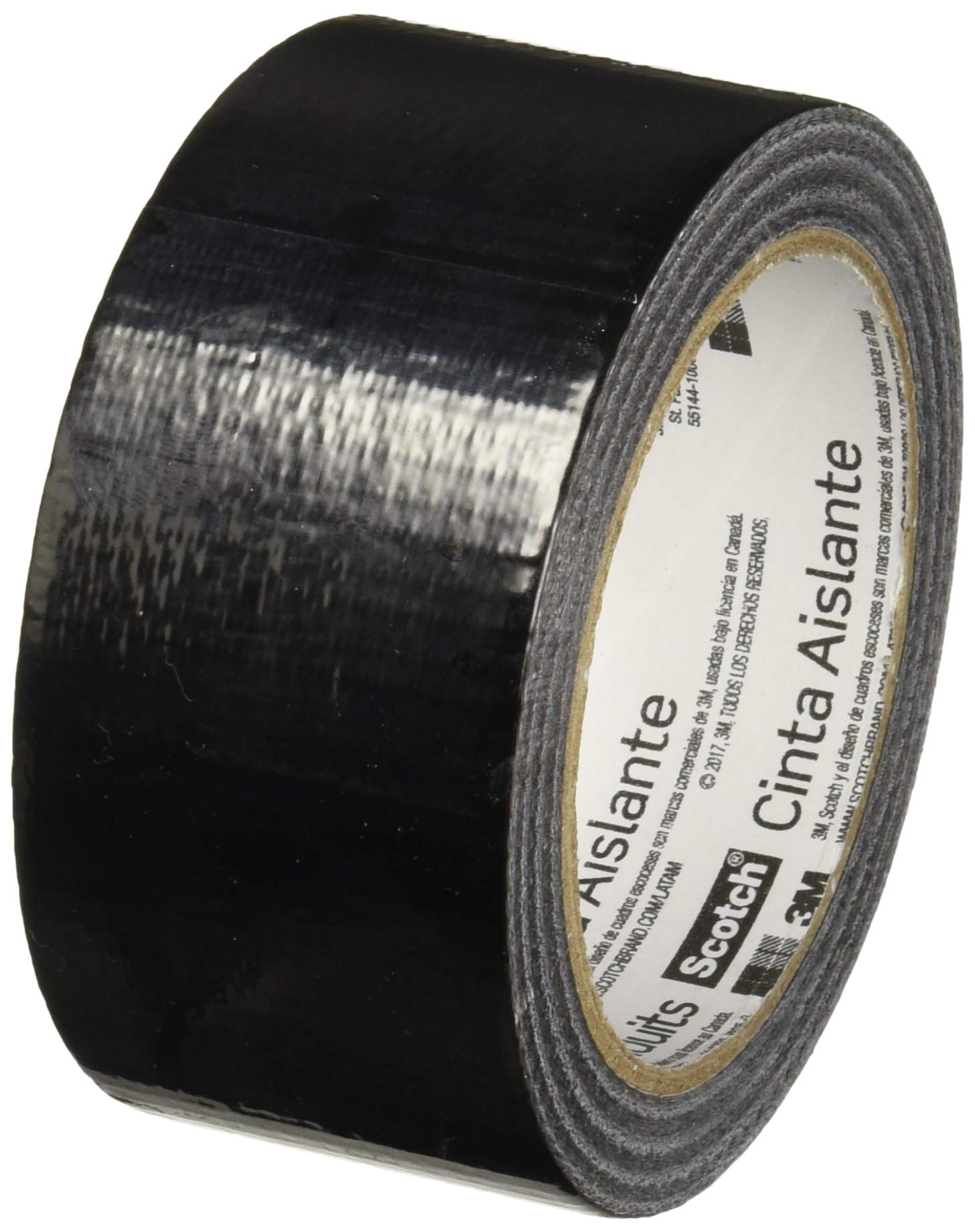 Scotch Solid Color Duct Tape 1.88"X20 Yards-Jet Black
