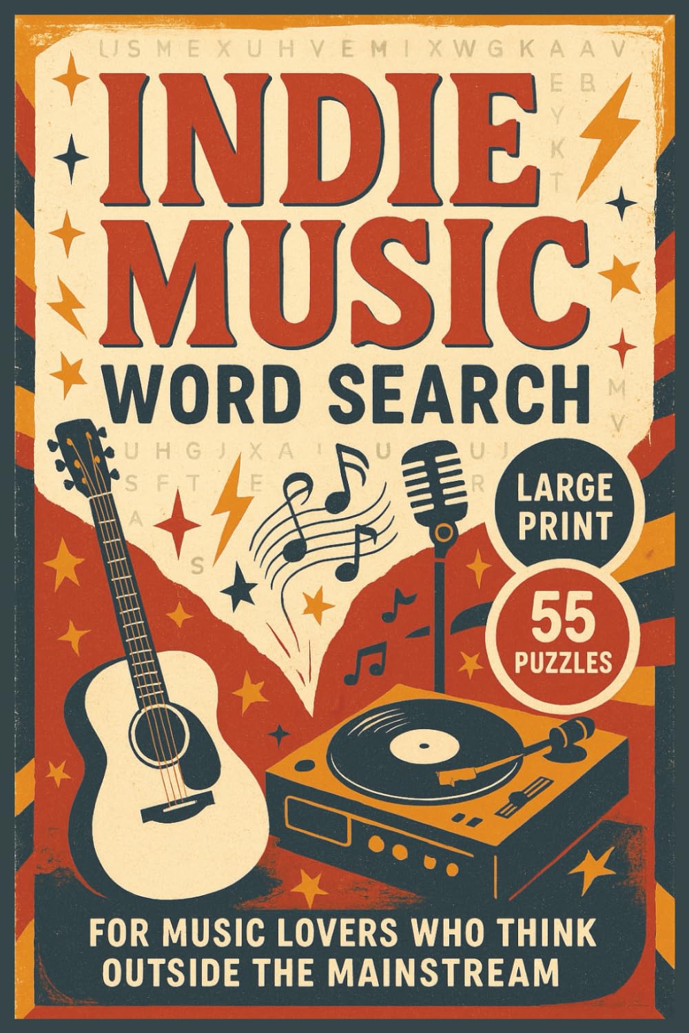Indie Music Word Search: Large Print Puzzle Book Featuring 55 Word Searches Inspired by Indie Rock, Lo-Fi, Alternative Bands, Lyrics, and Music Culture for Fans and Creatives