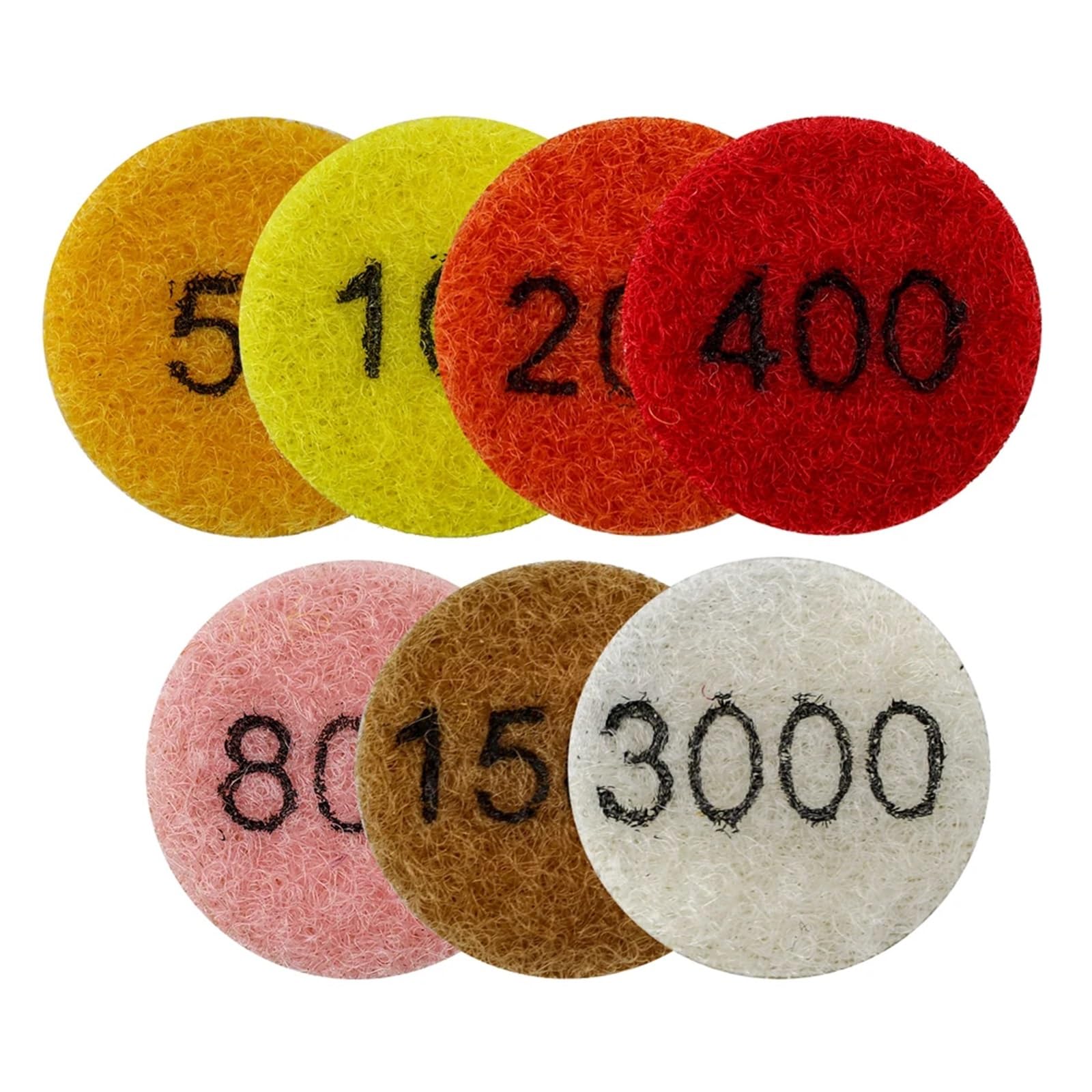 Podkładki polerskie Szt. Dia25mm Diamentowe podkładki polerskie do granitu i marmuru Elastyczna żywiczna tarcza szlifierska 1 Cal Mini Kamień Polerka Zestaw podkładek(Set)