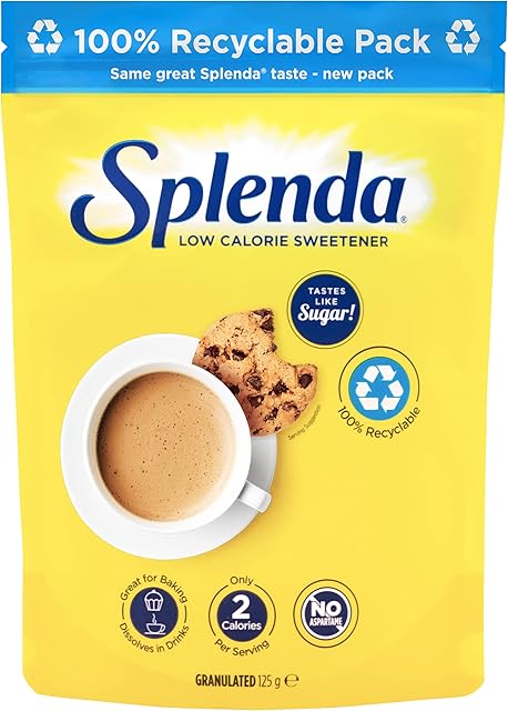 SPLENDA Bez kalorii substancja słodząca Granulowany substytut cukru 125 g woreczek