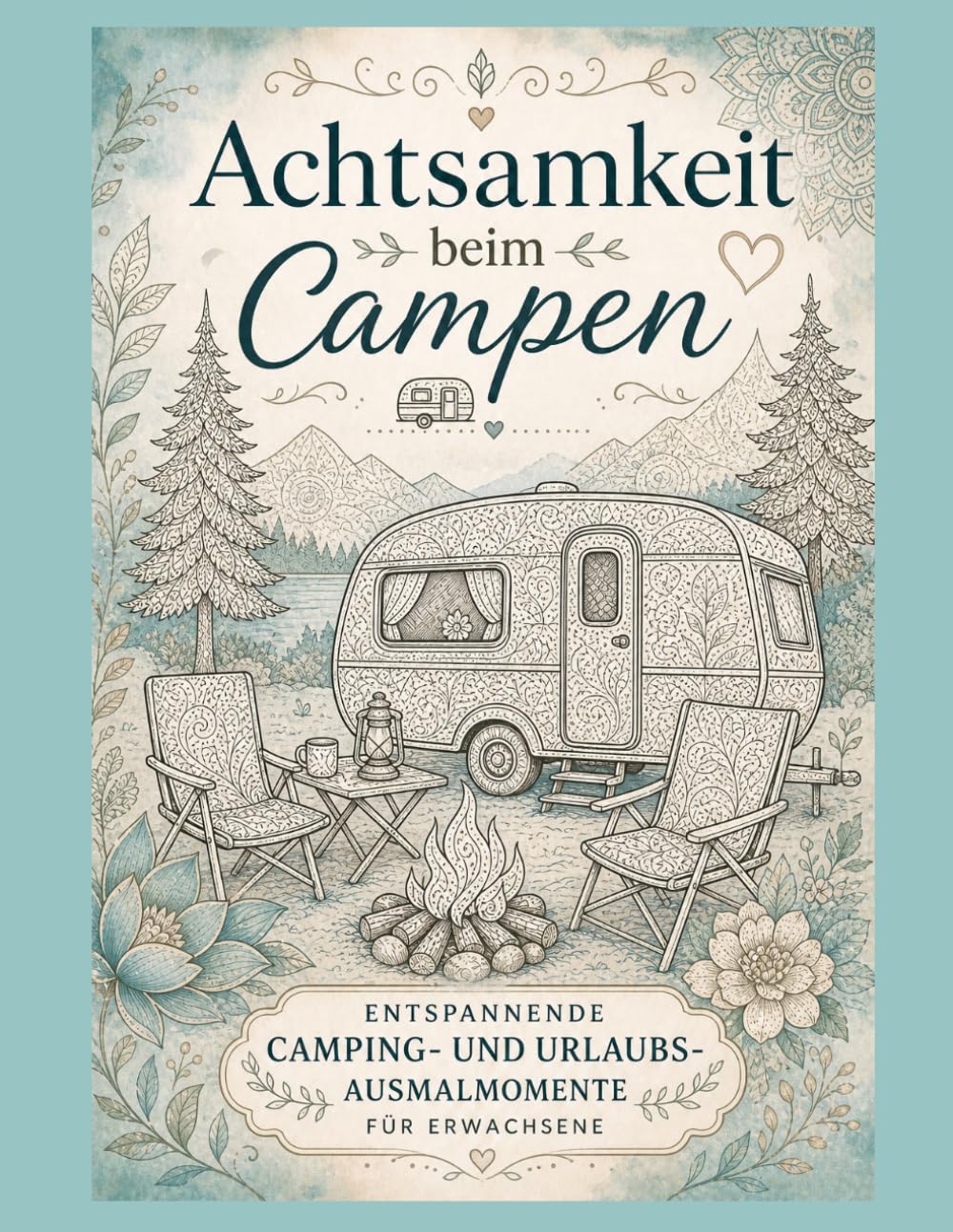 Achtsamkeit beim Campen – Entspannende Camping – und Urlaubs-Ausmalmomente für Erwachsene (Achtsam durch den Alltag)