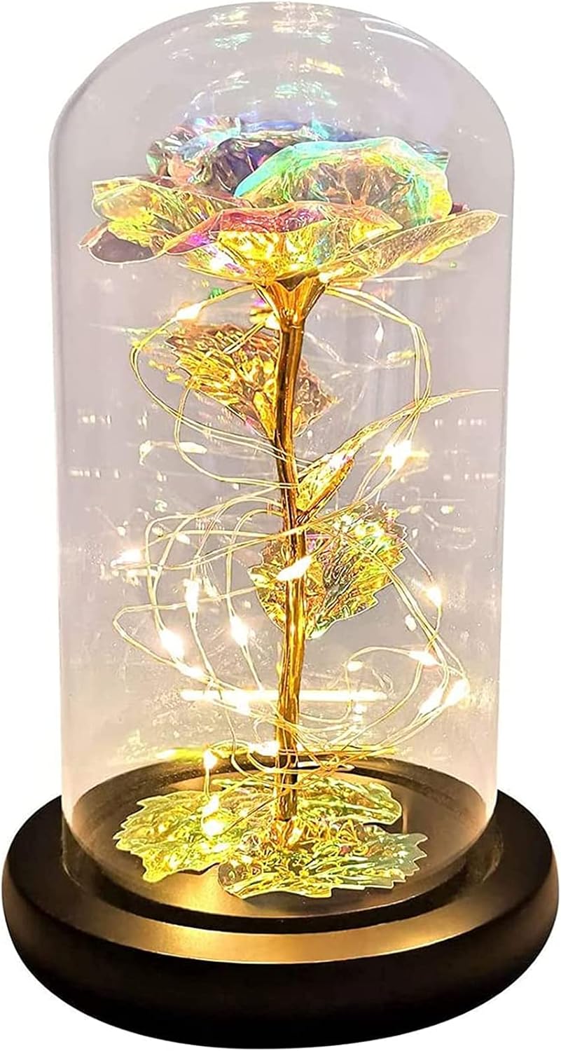 Amazon｜フラワーズ 人工的な にとって 装飾 結婚式 装飾品 式 導いた 光 花 装飾品 贈り物 お誕生日 ギフト 妻 ガールフレンド