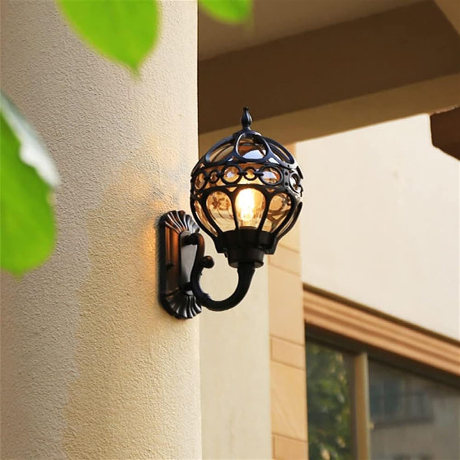 Applique Murale d'extérieur Vintage, Lanterne de Jardin, Applique Murale extérieure, Lampes murales étanches, Appliques murales rustiques, luminaire E27, Lampes de Porche pour Garage, terrasse, b