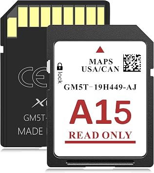 XGEEK A15 2026 Latest Navigation SD Card for Ford/LincolnCompatible with F150, Explorer, Fusion, Expedition,Escape,Edge,MKC,MKZ,MKX,Sync 2,USA/Canada Maps Update, Model GM5T-19H449-AJ.
