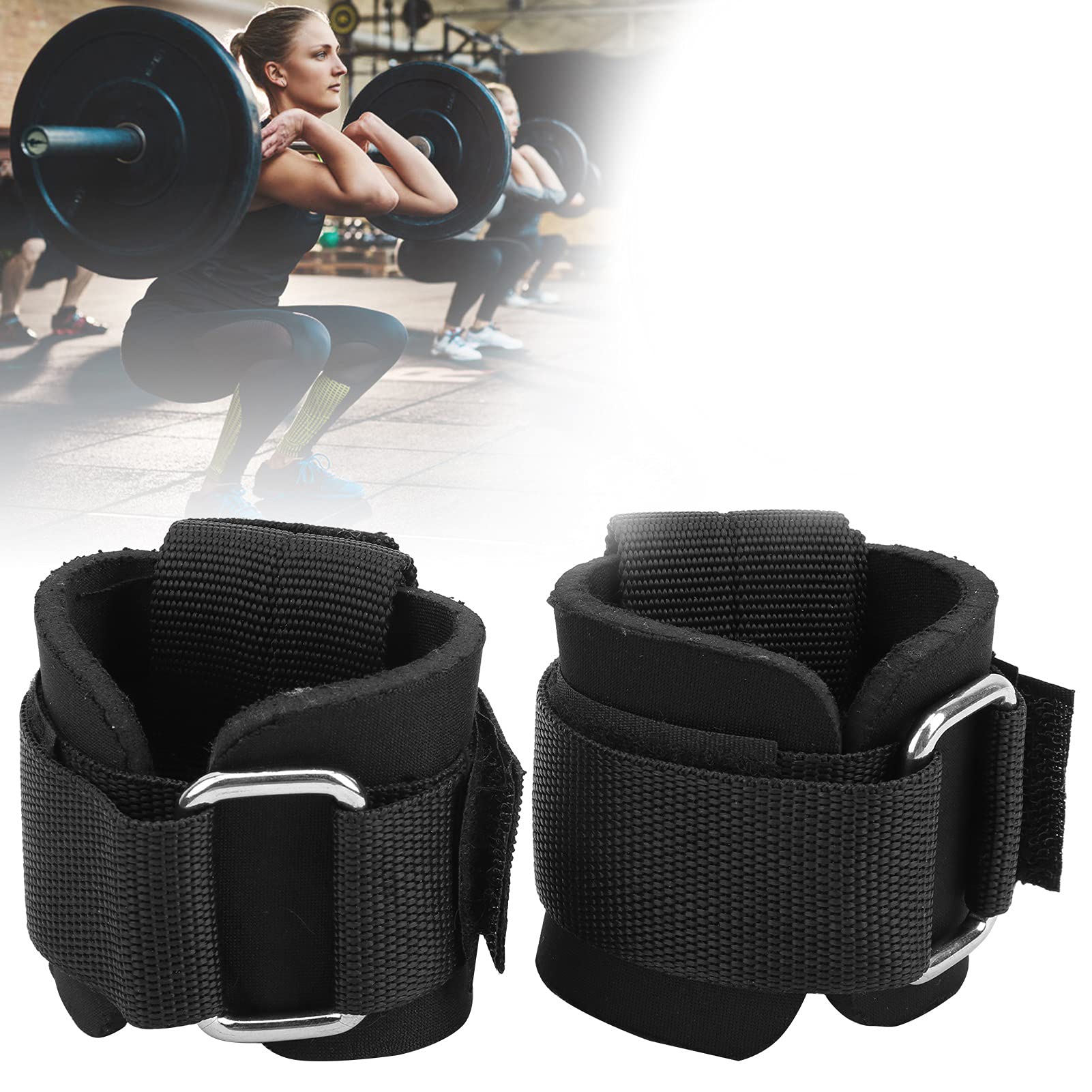 Weightlifting Wrist Support Belt,Fitness Exercises Wrist Belt,Unisex Unisex Weight Lifting Belt for Weightlifting, Bodybuilding, Powerlifting, Strength Training,Black