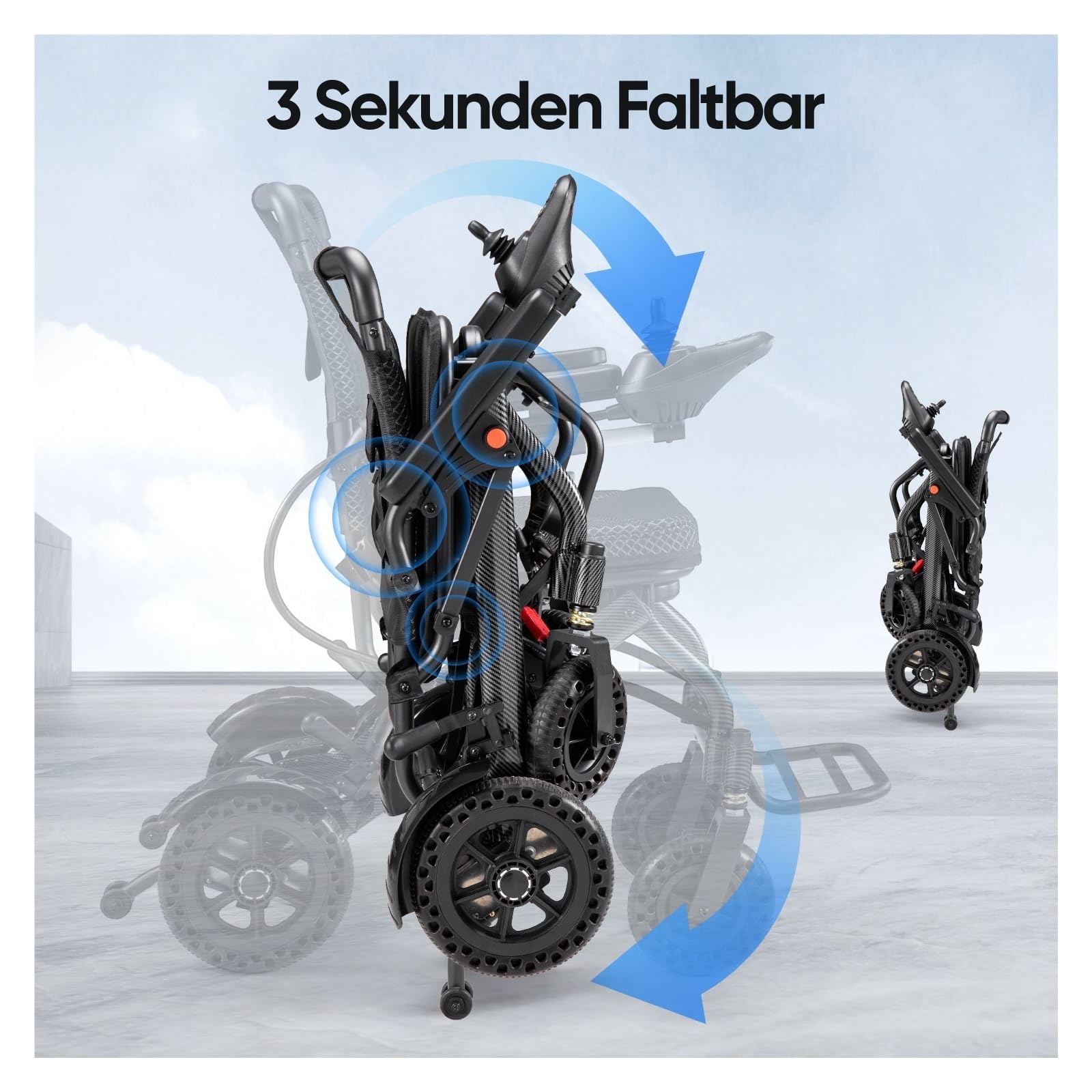 Sedie A Rotelle Elettriche Pieghevoli For A Leggere Da 36 Libbre Motore 360 W Motorizzato For Scooter For Disabili For Adulti E Anziani Mobilità Confortevole Fluida