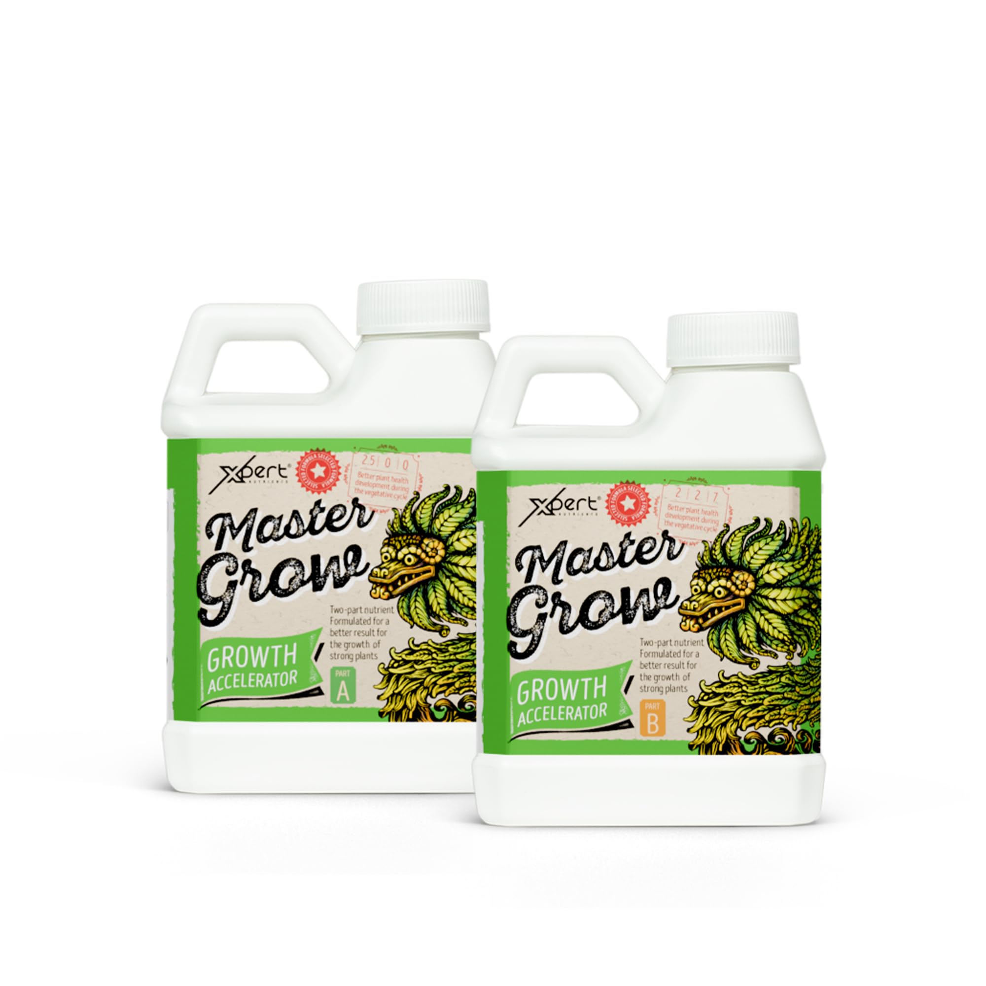 Master Grow A+B (250ml) - Basic Growth Fertilizer for the Vegetative Phase of Plant | Balanced Liquid Fertilizer | Indoor and Outdoor Grow Stimulator | Premium Quality