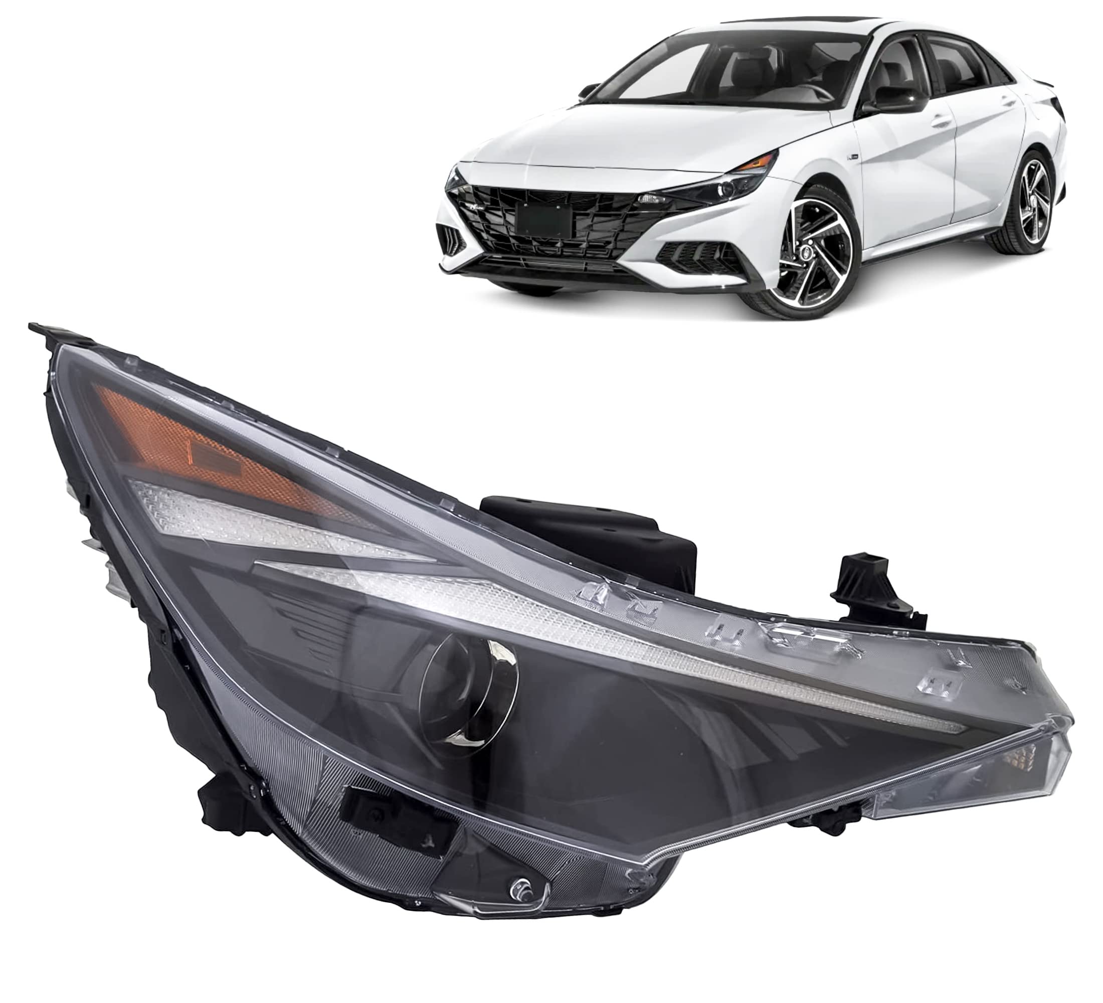 Amazon.com: ALLIGATOR AUTO LIGHTS Headlight Assembly Compatible with ...