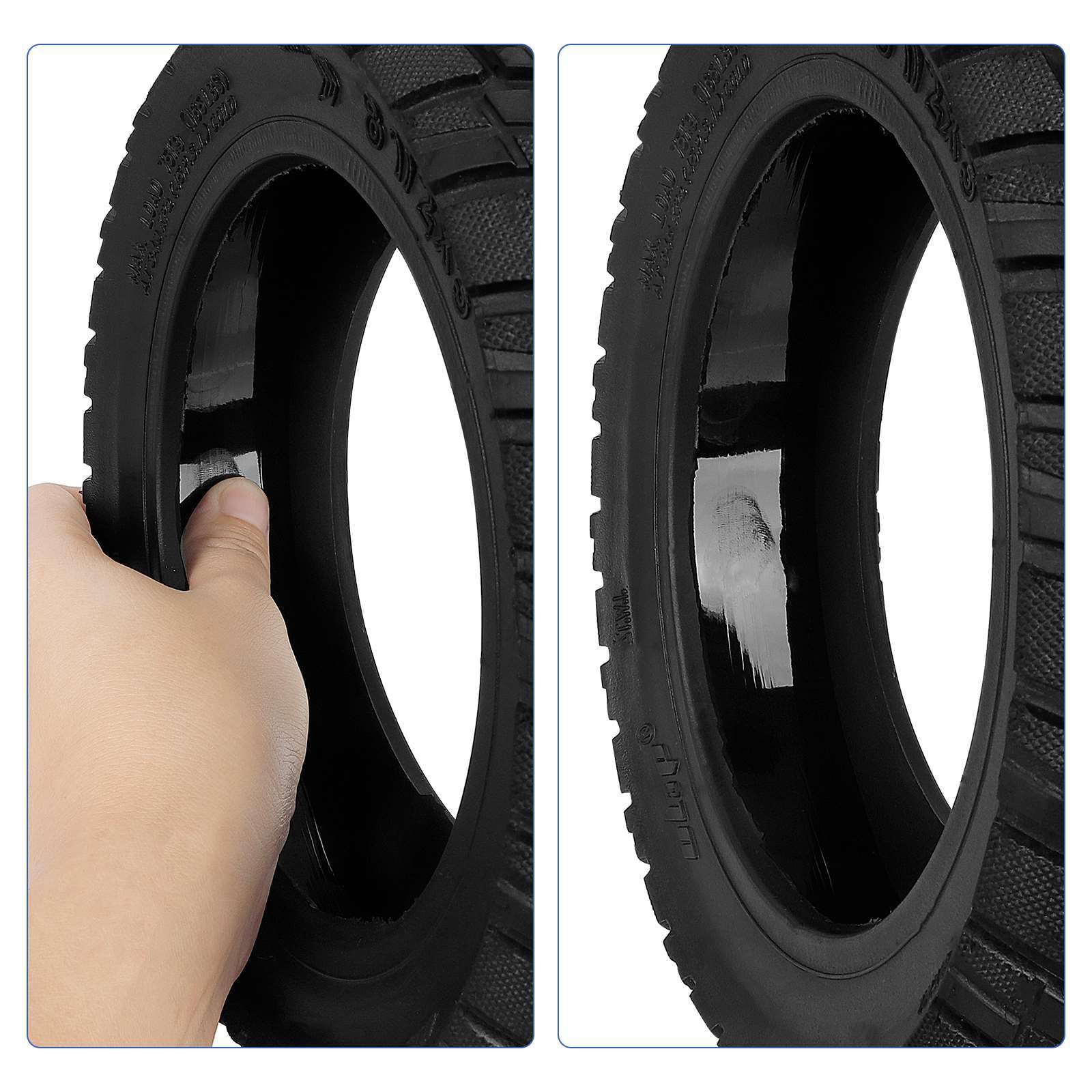 TREFAN 8,5 Pulgadas Neumáticos Sin Cámara Todoterreno Autorreparables 8,5x3 para Macury Zero 8/9/VSETT 8/9/9+/Inokim Light 2 Patinete Eléctrico 8 1/2x3 Ruedas de Repuesto a Prueba de Pinchazos (1 PCS)