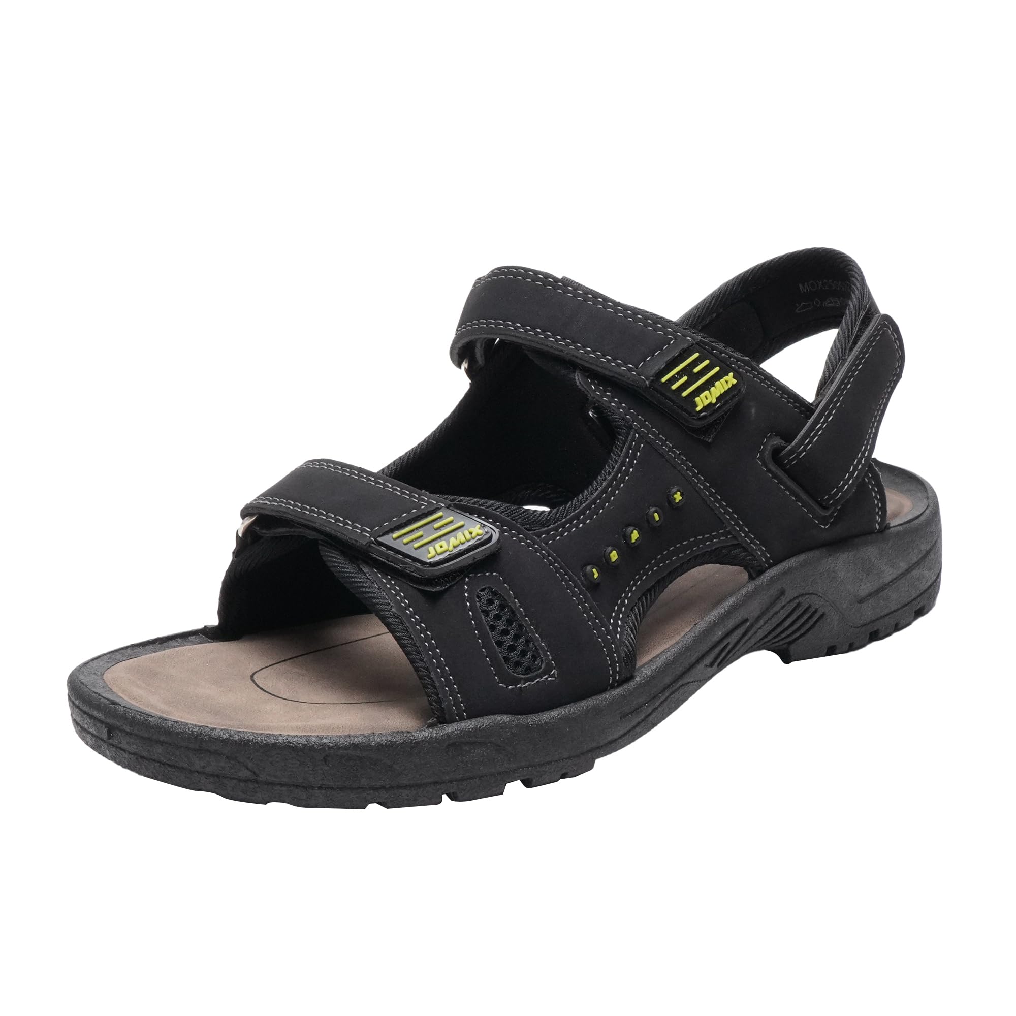 JOMIX Sandales Sport Homme Chaussures de Marche Été avec Brides Auto-agrippantes Scratch Sandales de Randonnée Extérieur Légères et Confortables pour Plage Voyage