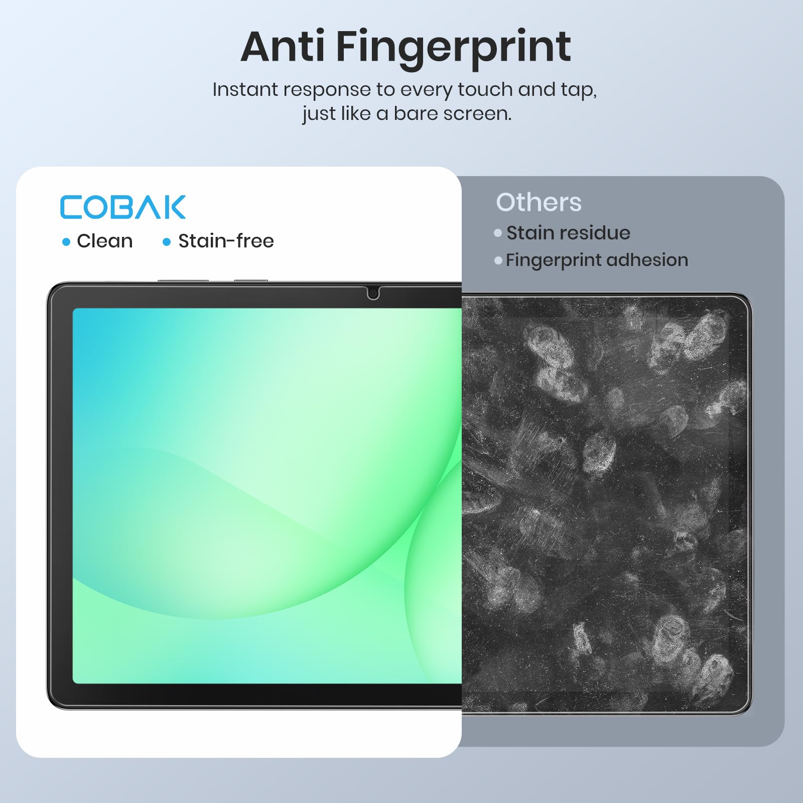 CoBak 2-Pack Tempered Glass Screen Protector for Samsung Galaxy Tab A11 Plus (A11+) 2025 / Tab A9 Plus (A9+) 2023 11-inch, Installation Frame, 9H Hardness, Anti-Scratch