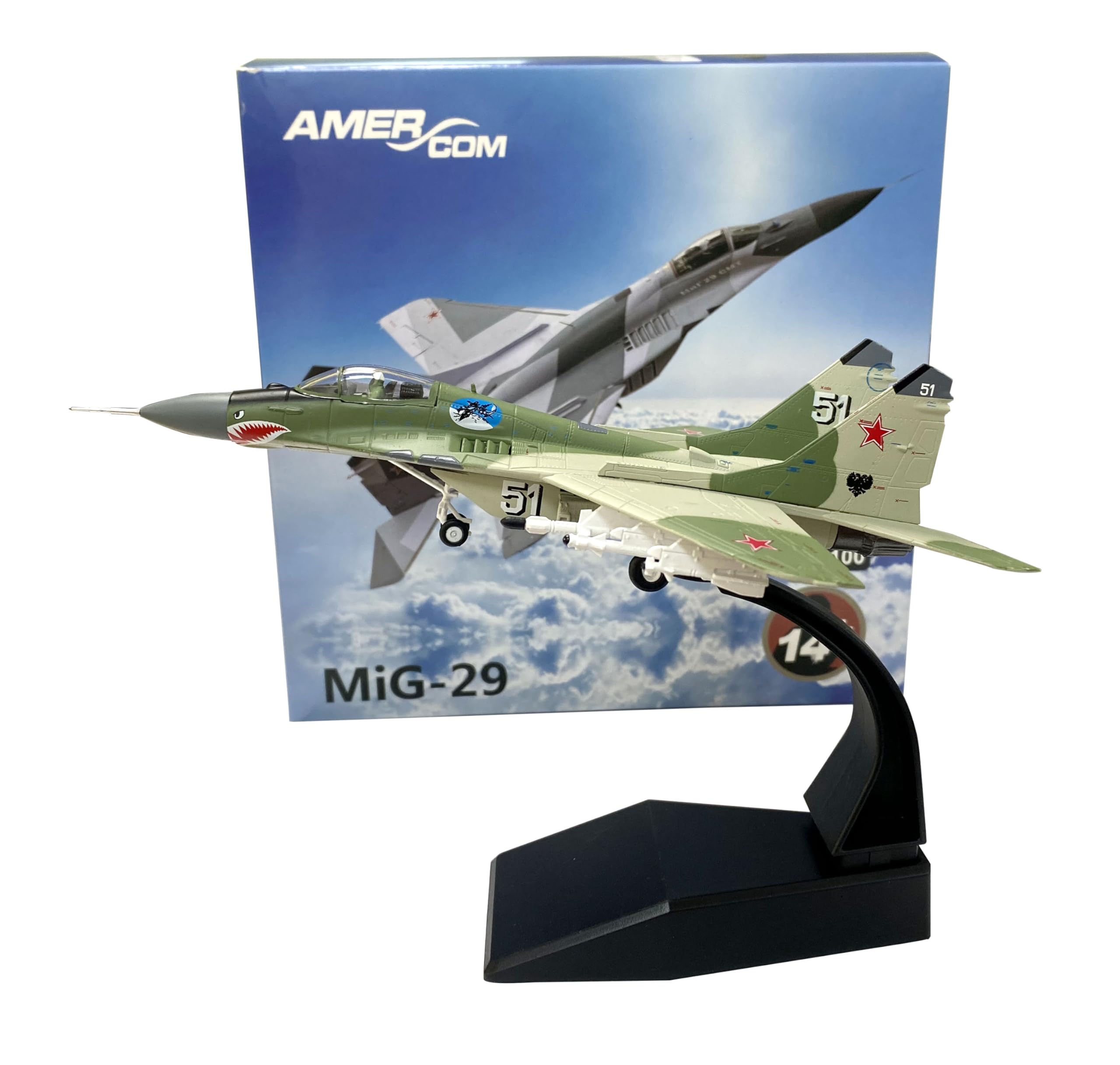 Amazon.com: wltk MiG- 29 1/100 Diecast Aircraft Model (MiG
