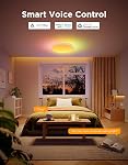 Govee Lumière de plafond intelligente Pro, 4300LM 15 De pouce, RGBIC 2700K-6500K 1 Emballage LED La fixation de la lumière de plafond fonctionne avec la matière Alexa, DIY Couleurs, Installation de lumière de montage Flush pour chambre, Salon