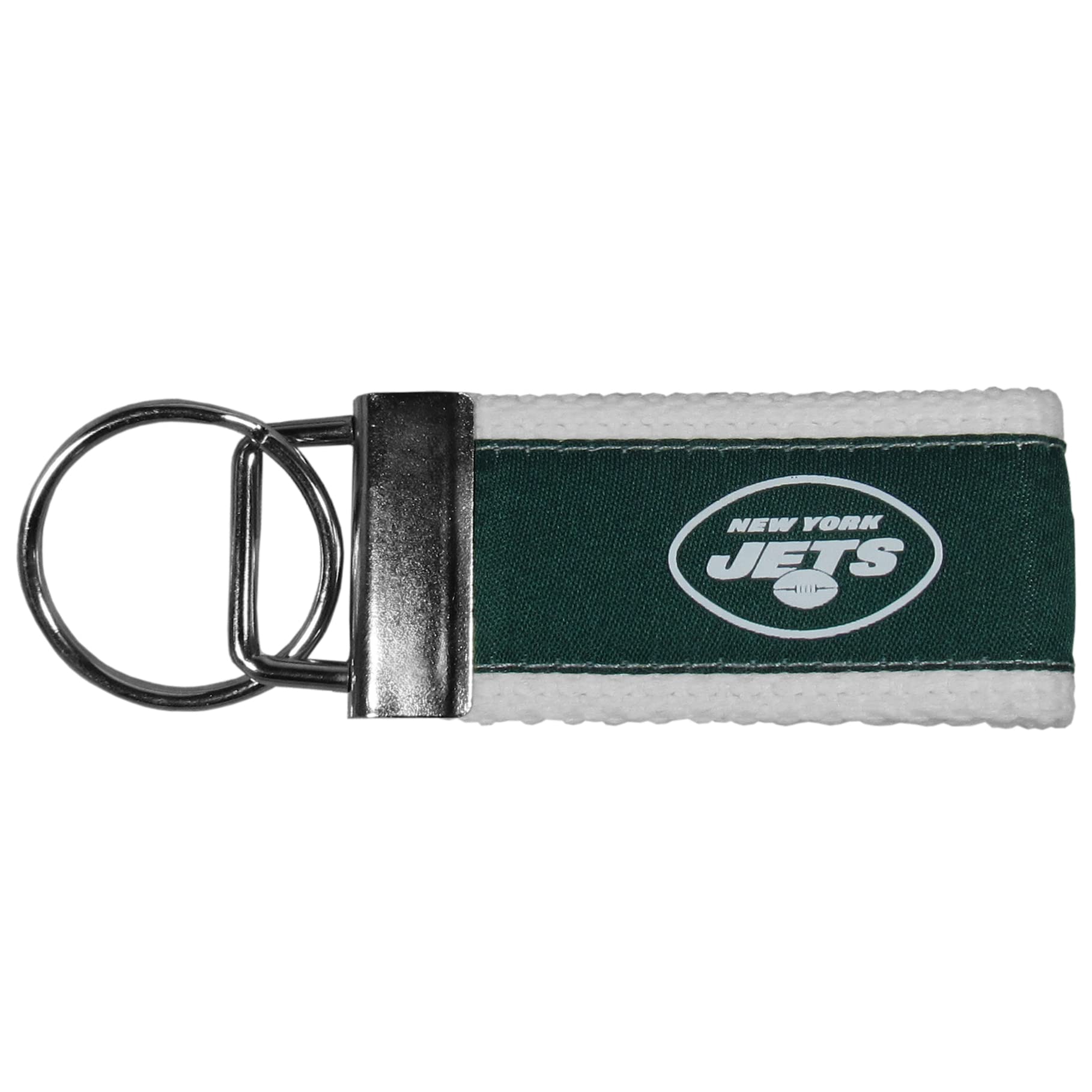 Siskiyou Sports NFL New York Jets Woven Key Chain, One Size, Team Colors — image 1