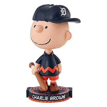 PEANUTS デトロイト・タイガース スヌーピー ボブルヘッド Charlie Brown Detroit Tigers 2023 Peanuts Bighead Bobblehead