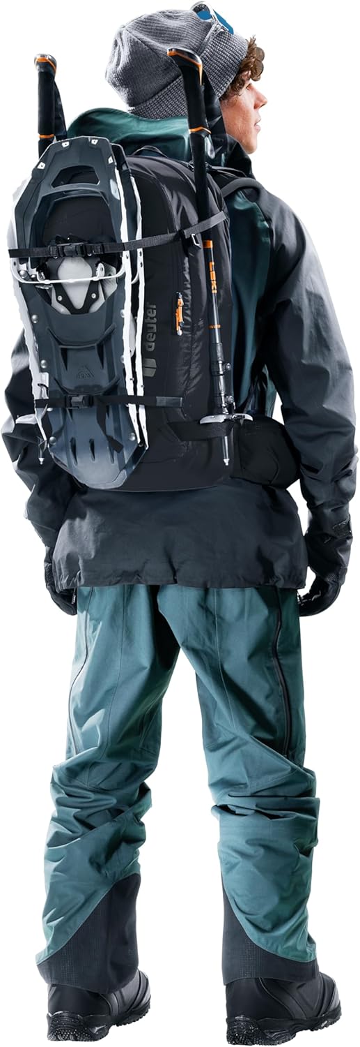 Deuter Unisex Freerider 30L, Lightweight Ski Touring Backpack for Skiing & Backcountry Day Tours - Black